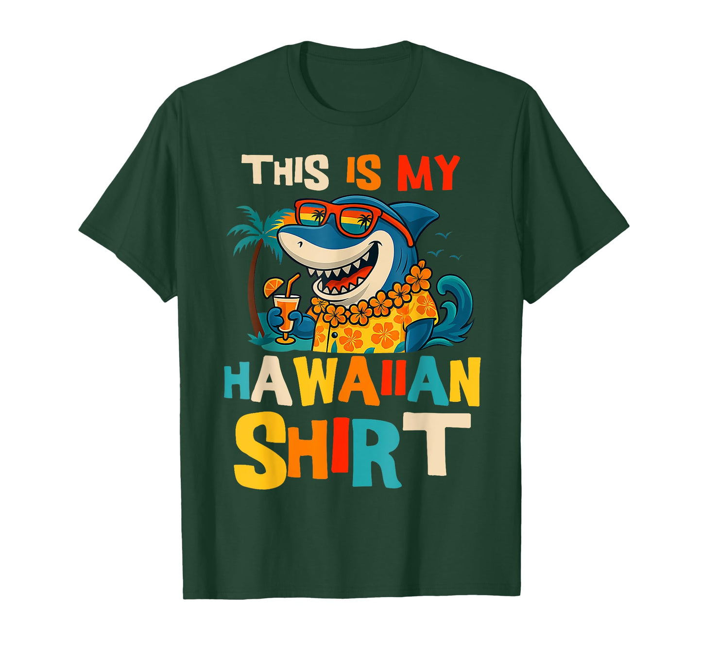 This Is My Hawaiian Shirt Tropical Luau Costume Party Hawaii T-Shirt