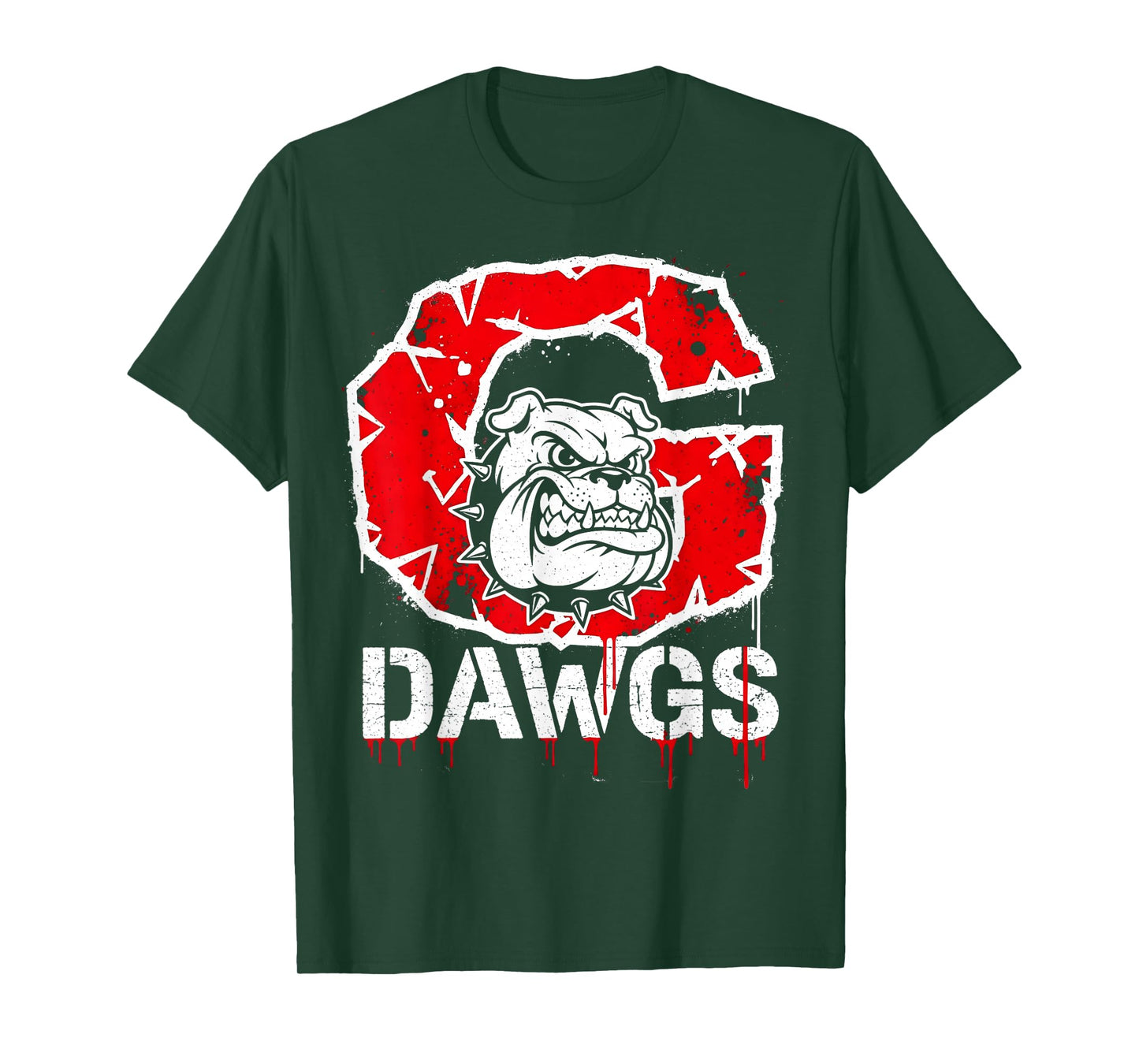 Bulldog Go Dawgs Men Women Kids Boys Youth Girls n T-Shirt