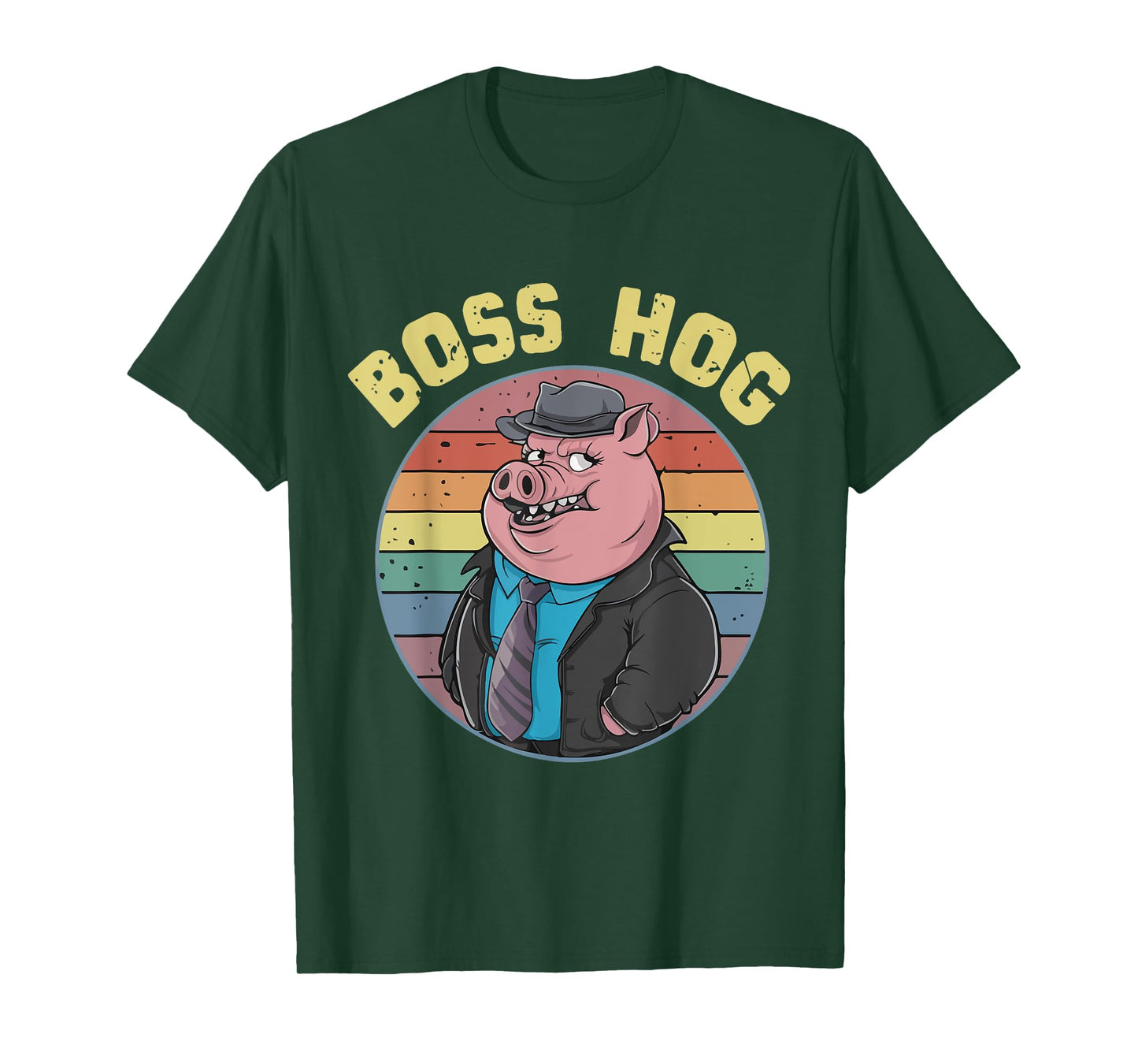 Hog Boss Funny Swine Costume Animal Cool Pigs Humor T-Shirt