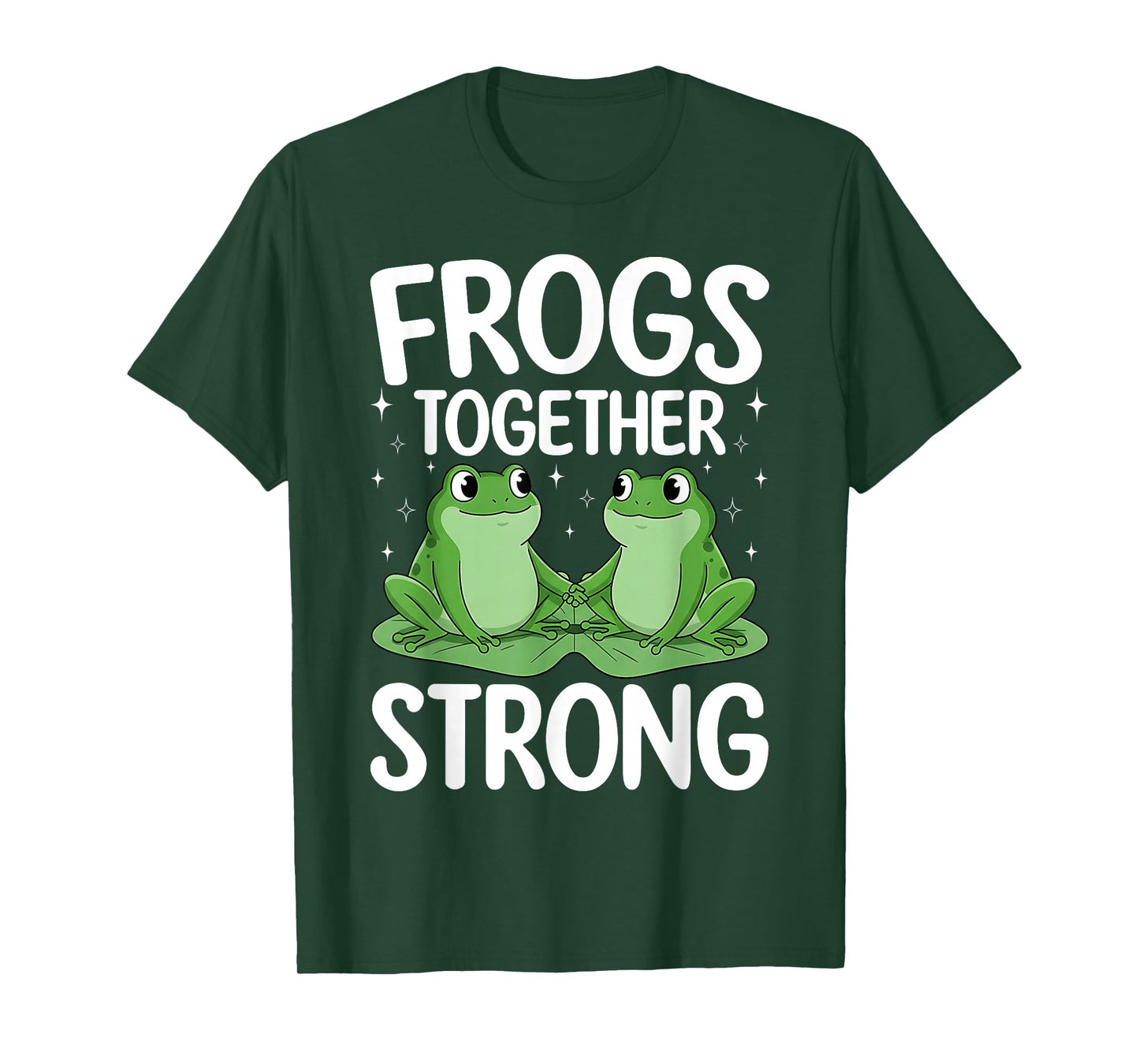 Frogs Together Strong Funny Frog Meme Men Women T-Shirt