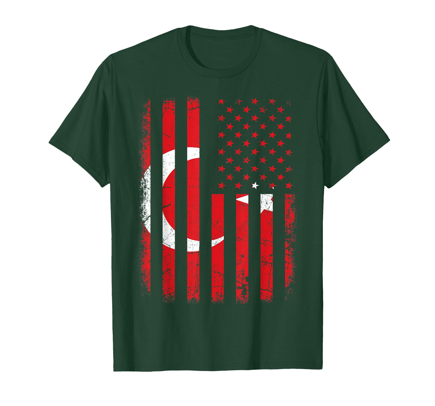 Turkish American Flag Turkey America Pride Heritage T-Shirt