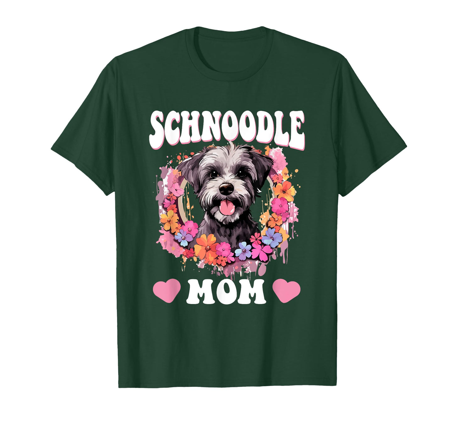 Schnoodle Snoodle Dog Breed Pet Schnoodle Mom Men Women Girls Kids T-Shirt