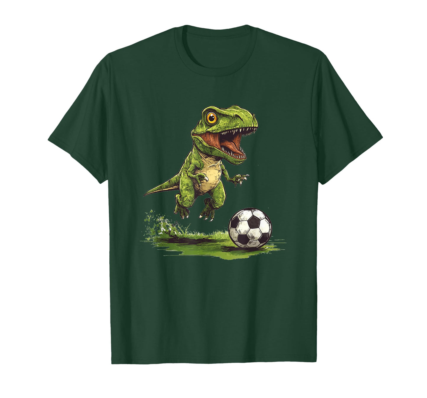 Funny Soccer with Jurassic Dinosaur Outfit T-Shirt