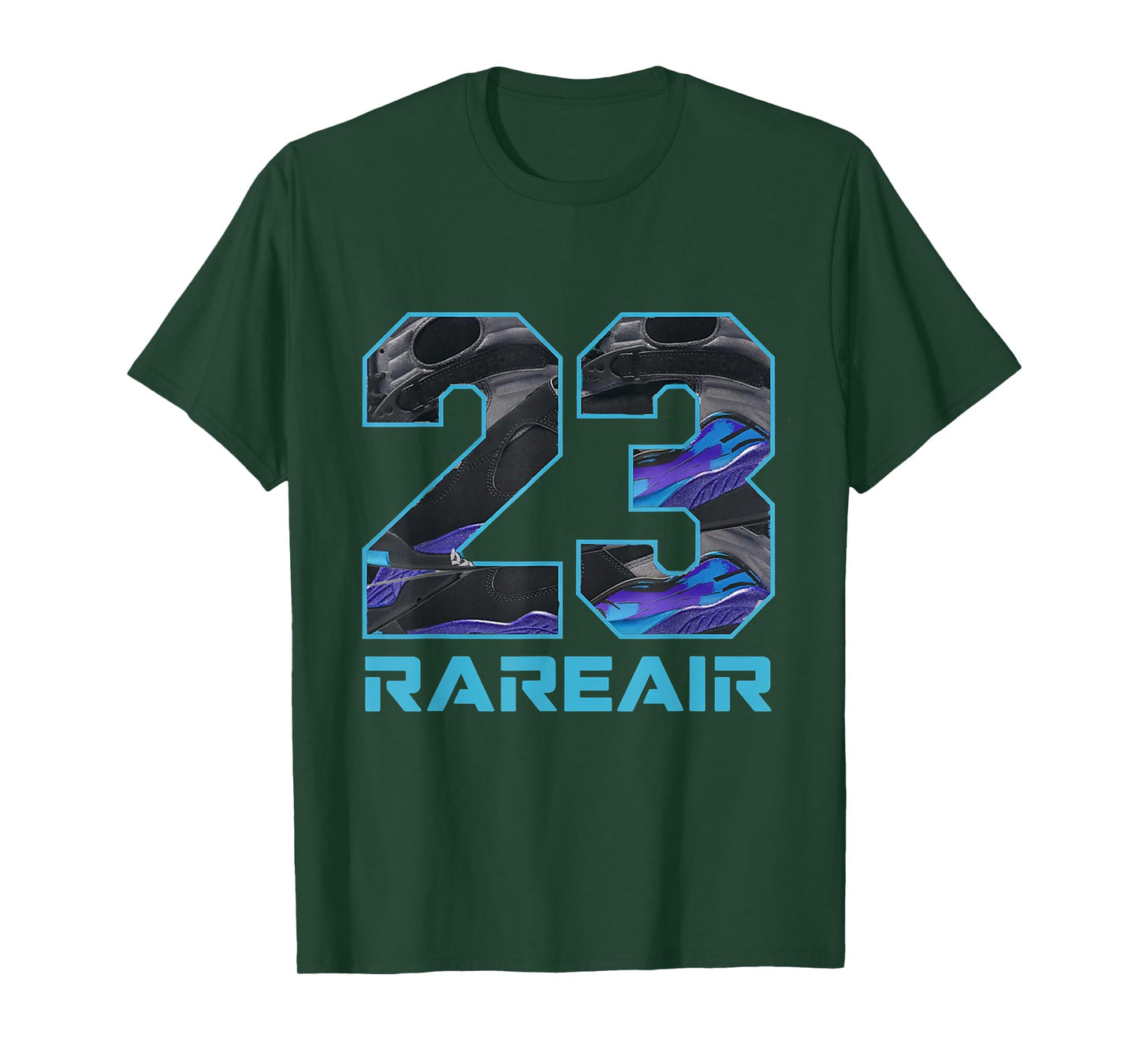 Number 23 8 Aqua Matching Tee Color Match Graphic lb172 T-Shirt