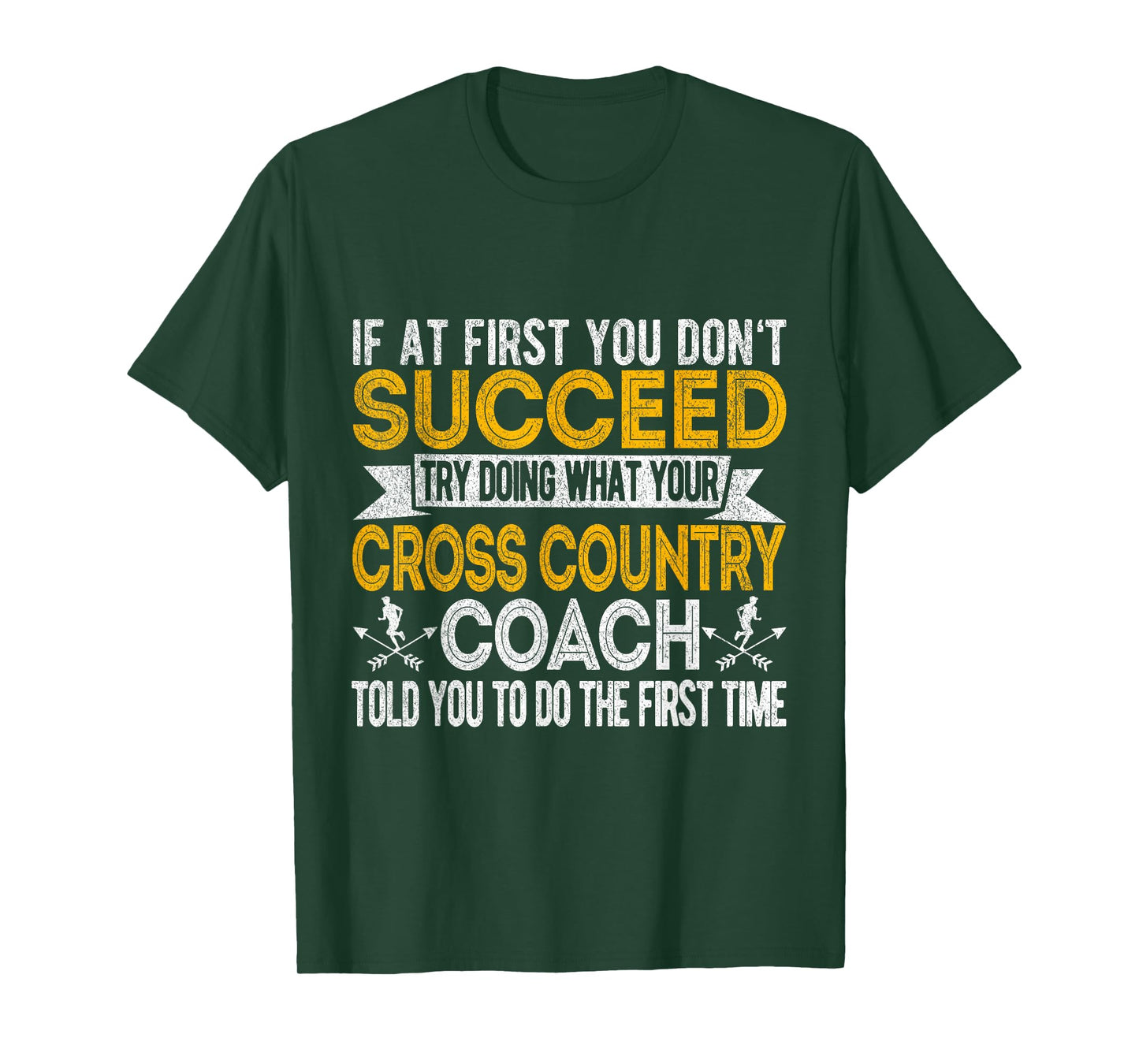 Funny Cross Country Coach Cross Country Running Runner Retro T-Shirt