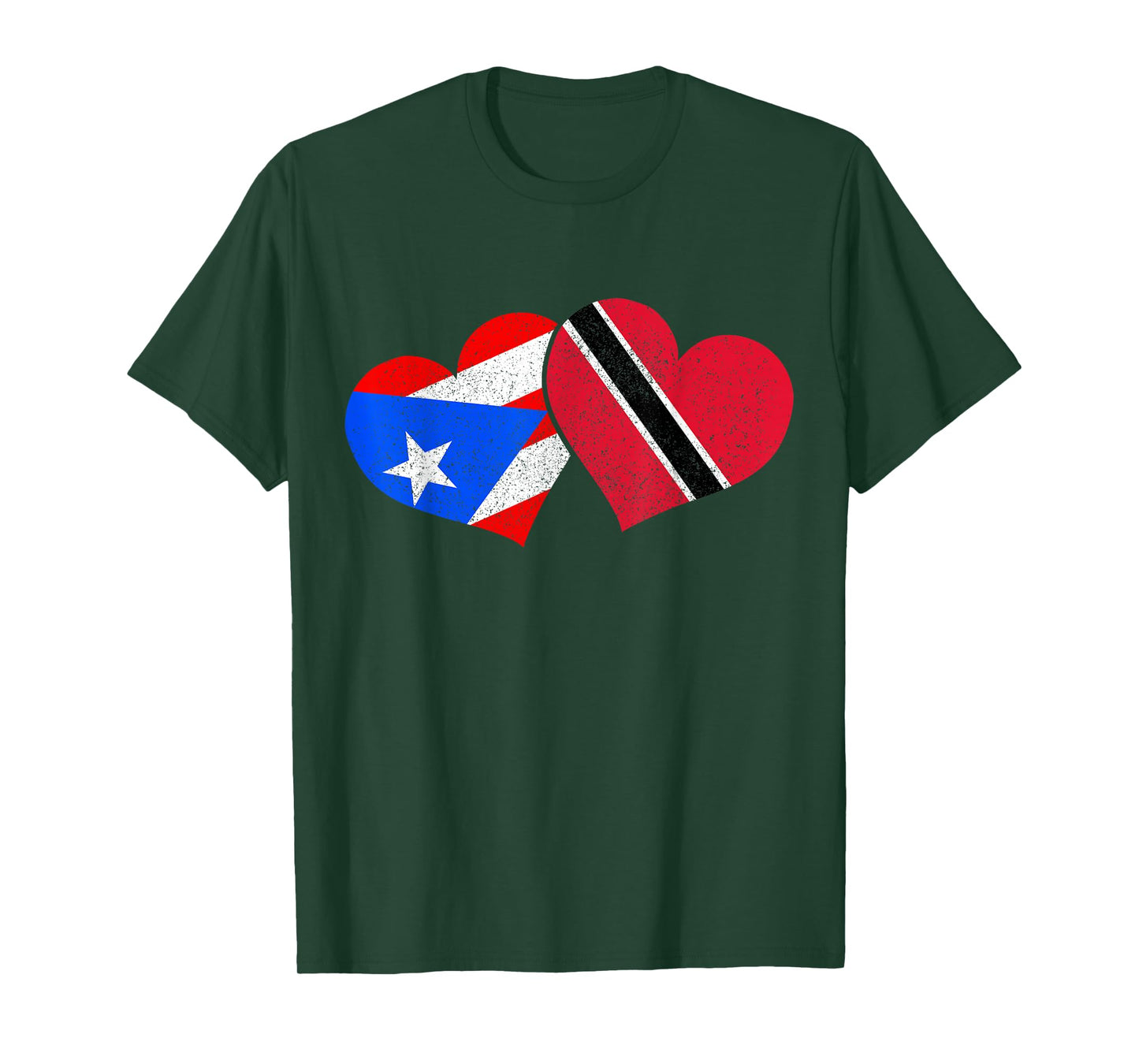 Trinidad & Tobago Puerto Rico Heritage Trinidadian Flag T-Shirt