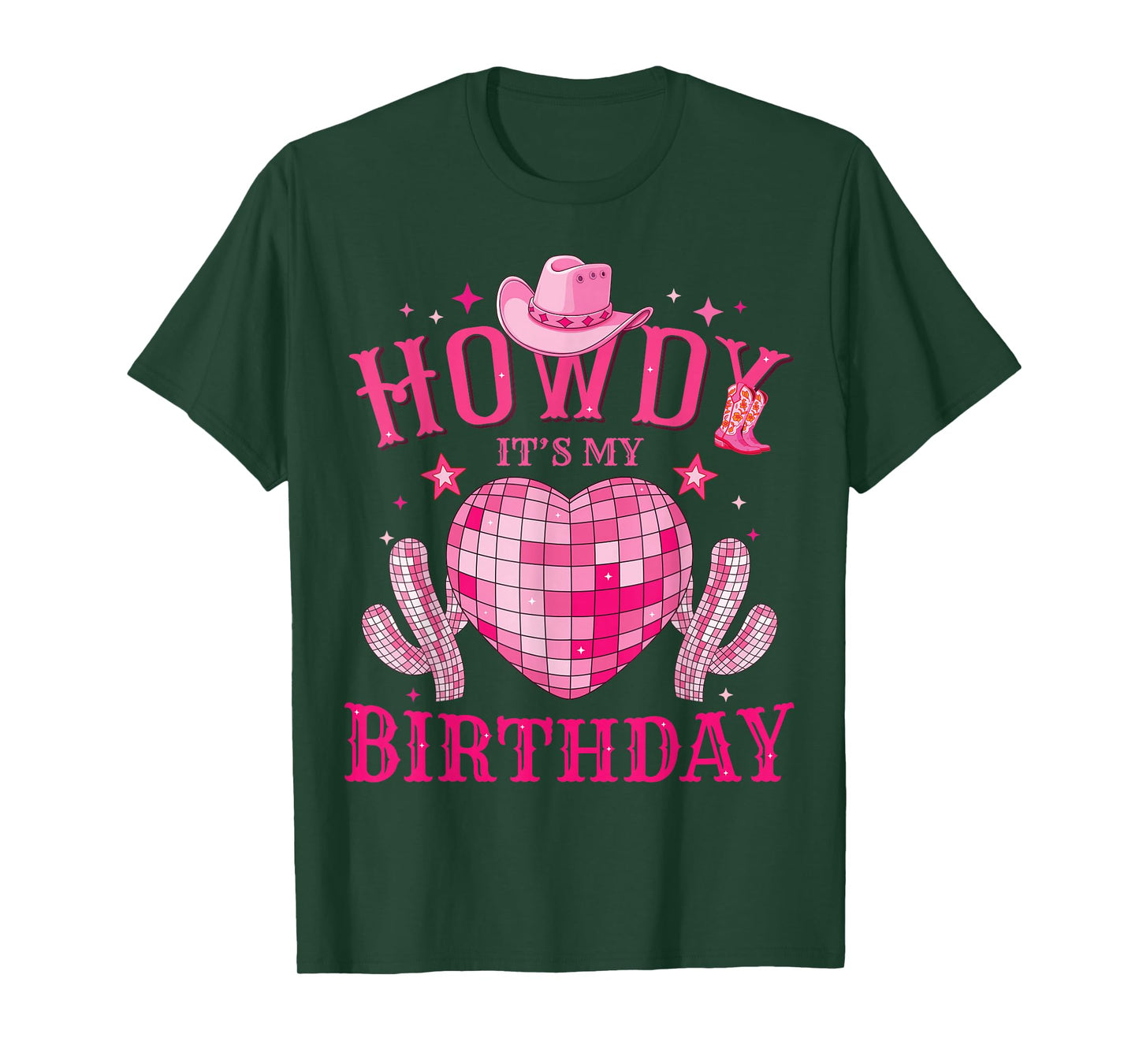 Howdy Its My Birthday Cowgirl Rodeo Western Girls Women T-Shirt