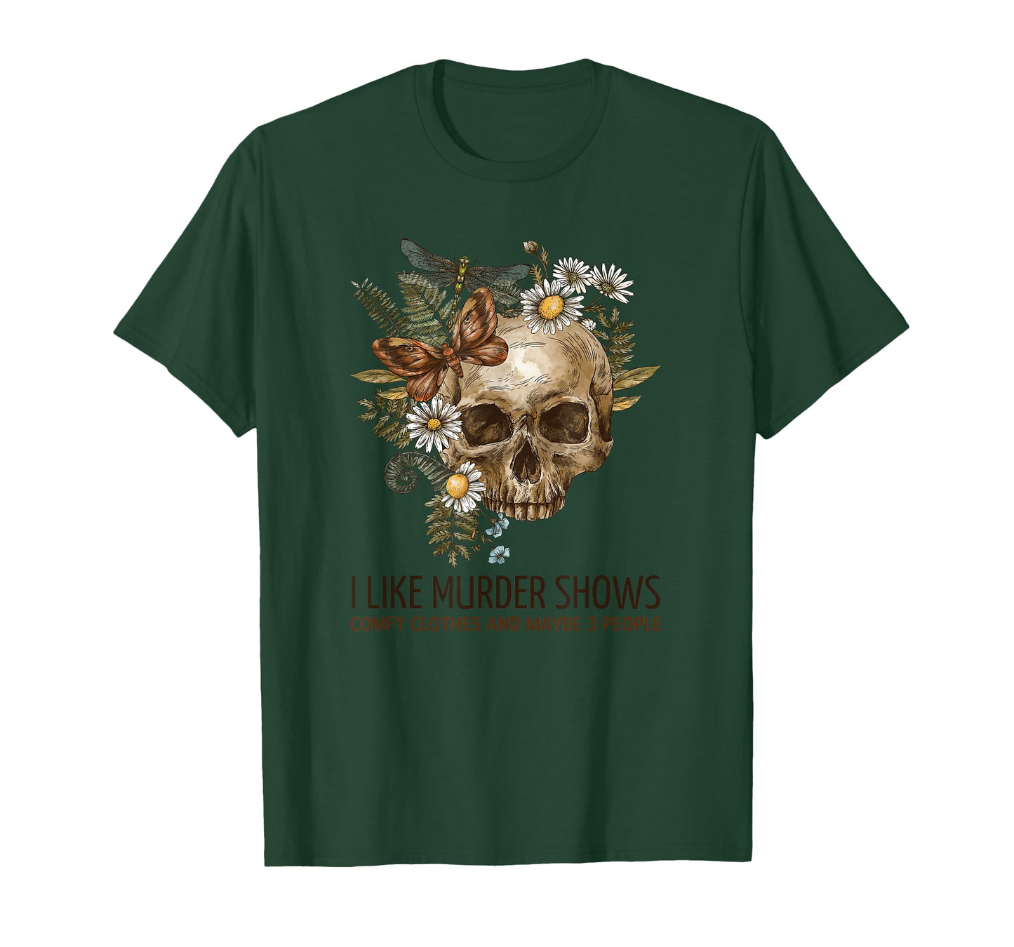I Like Murder Shows Funny Halloween And Horror Design T-Shirt