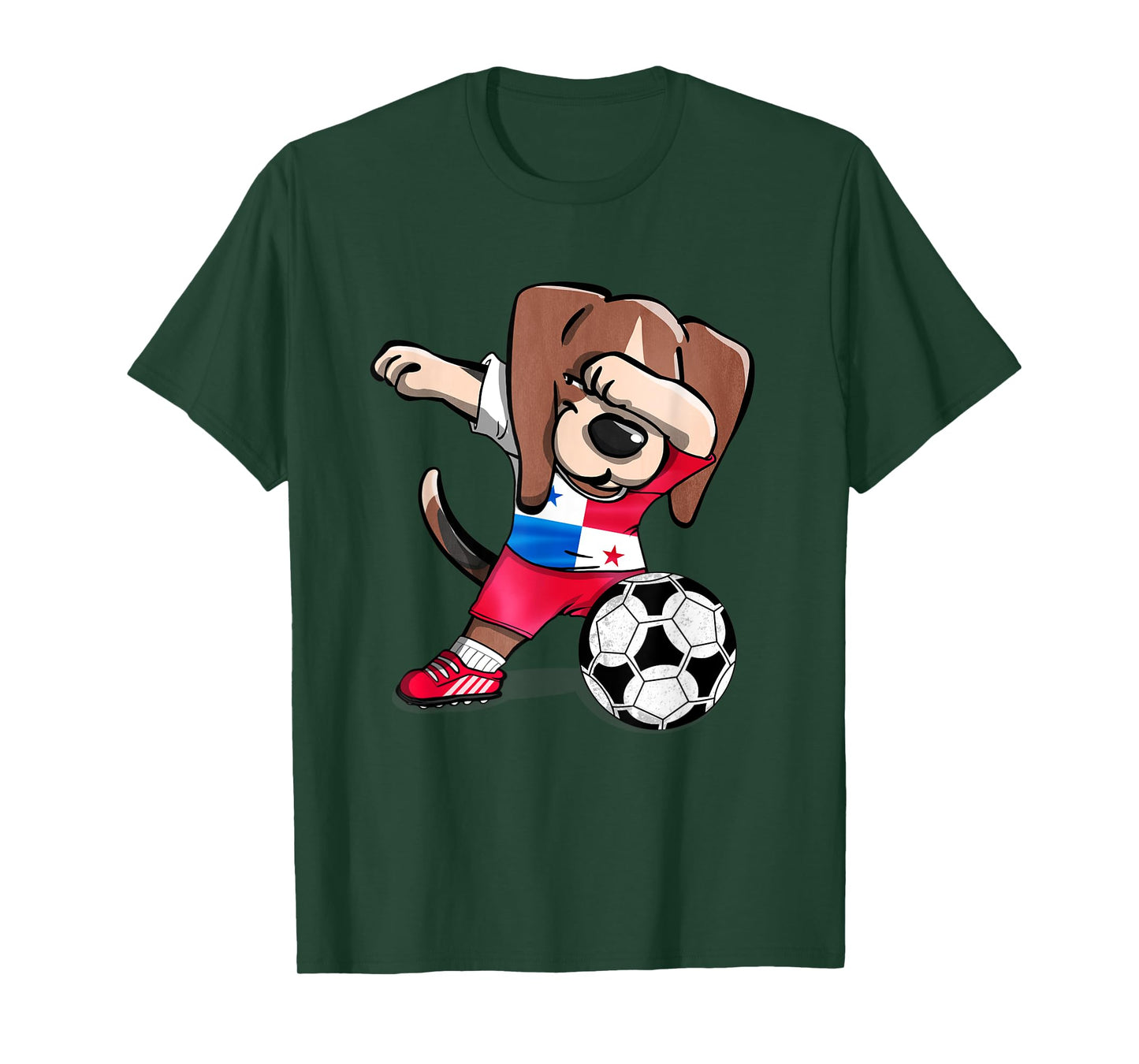 Dabbing Beagle Panama Soccer Fans Jersey Panamanian Football T-Shirt