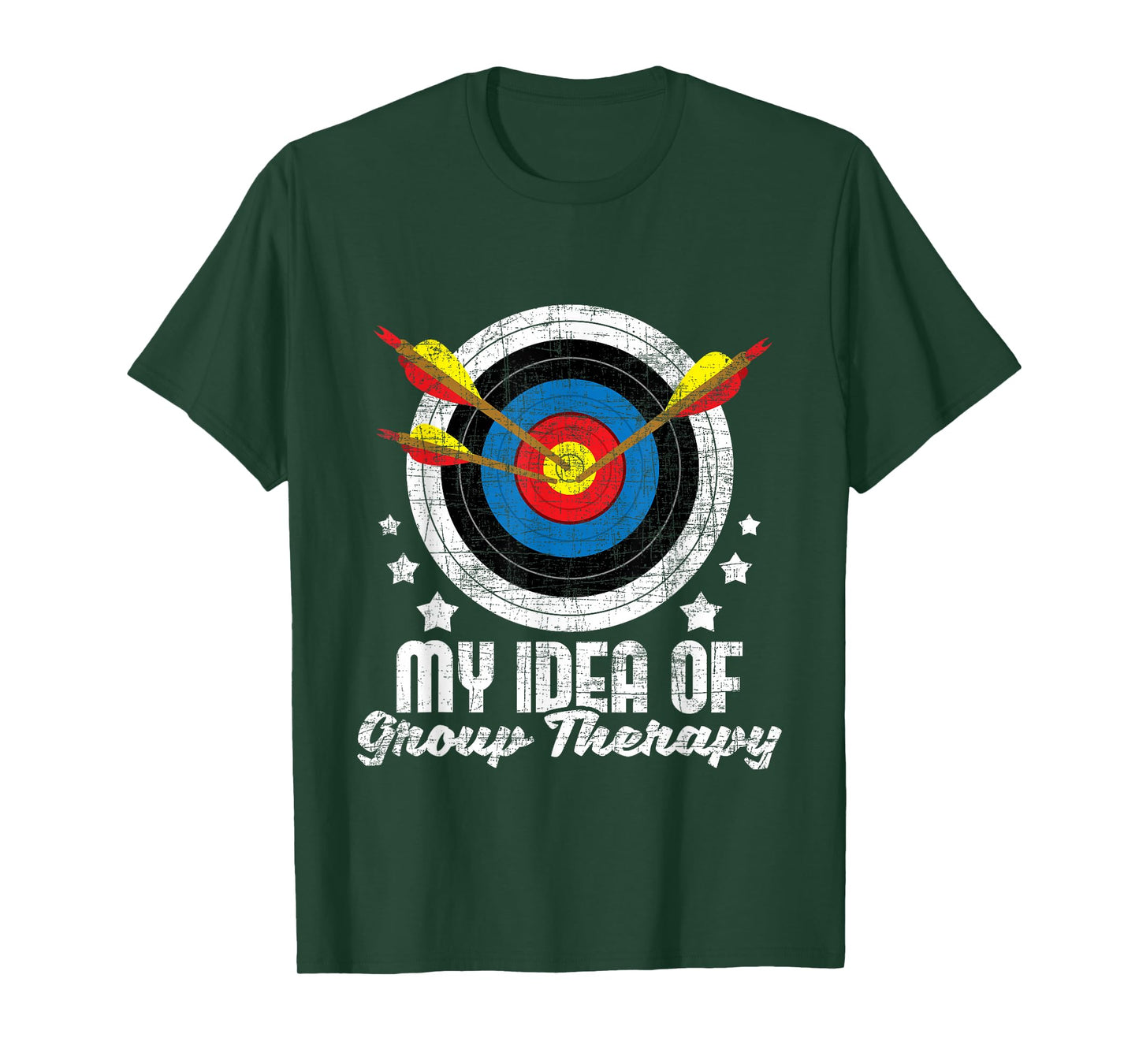 My Idea of Group Therapy - Archery Archer Bowhunting Bows T-Shirt Small