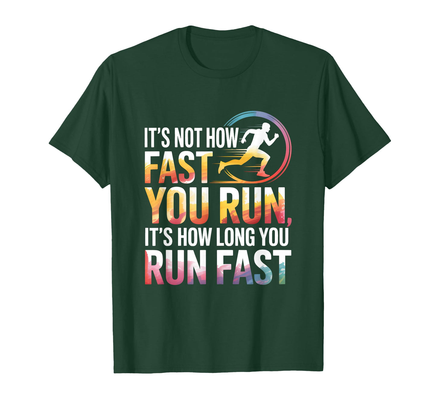 It’s Not How Fast You Run Marathon Running Motivation XC T-Shirt