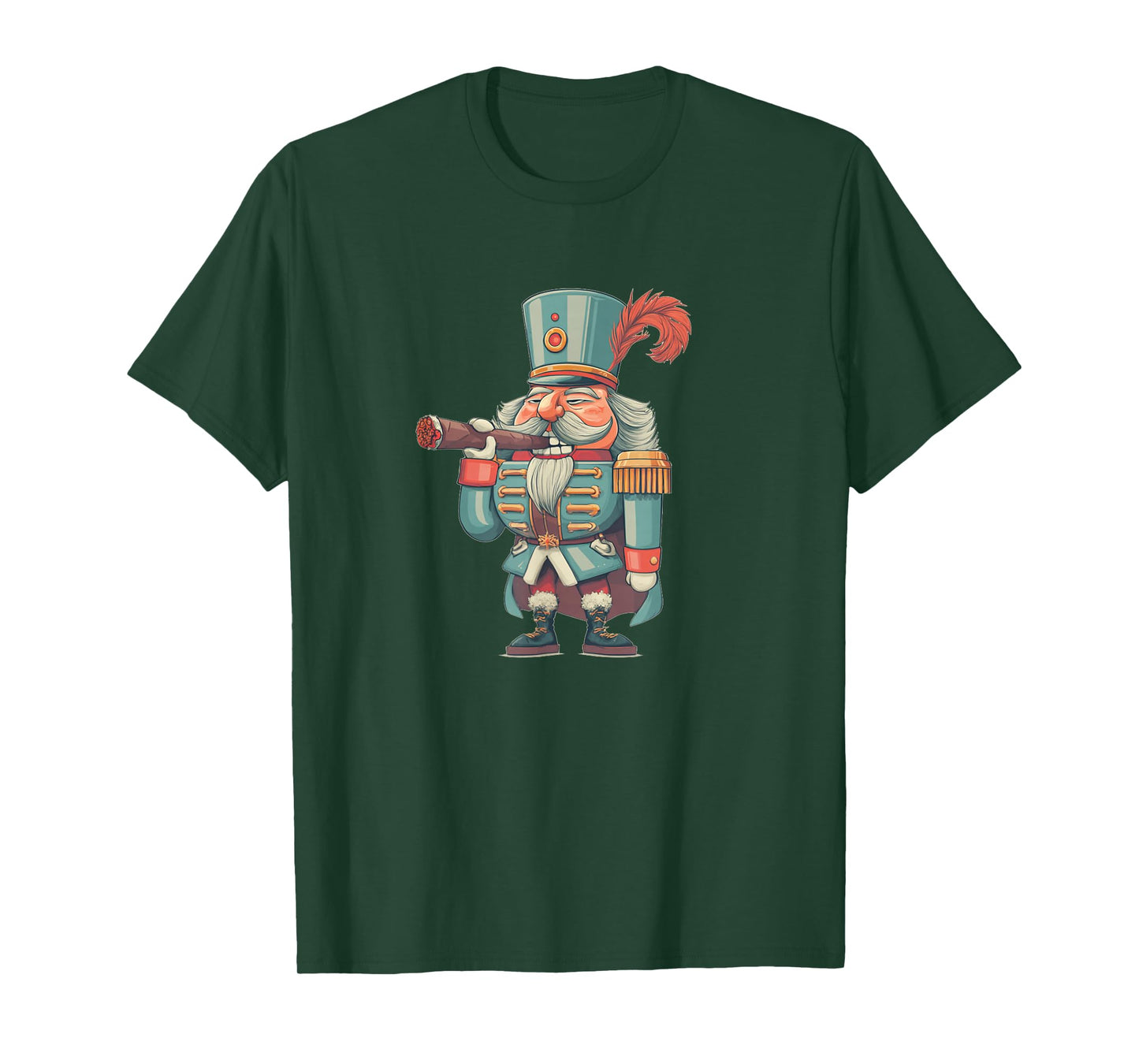Funny Nutcracker with Cigar Costume for Man and Woman T-Shirt