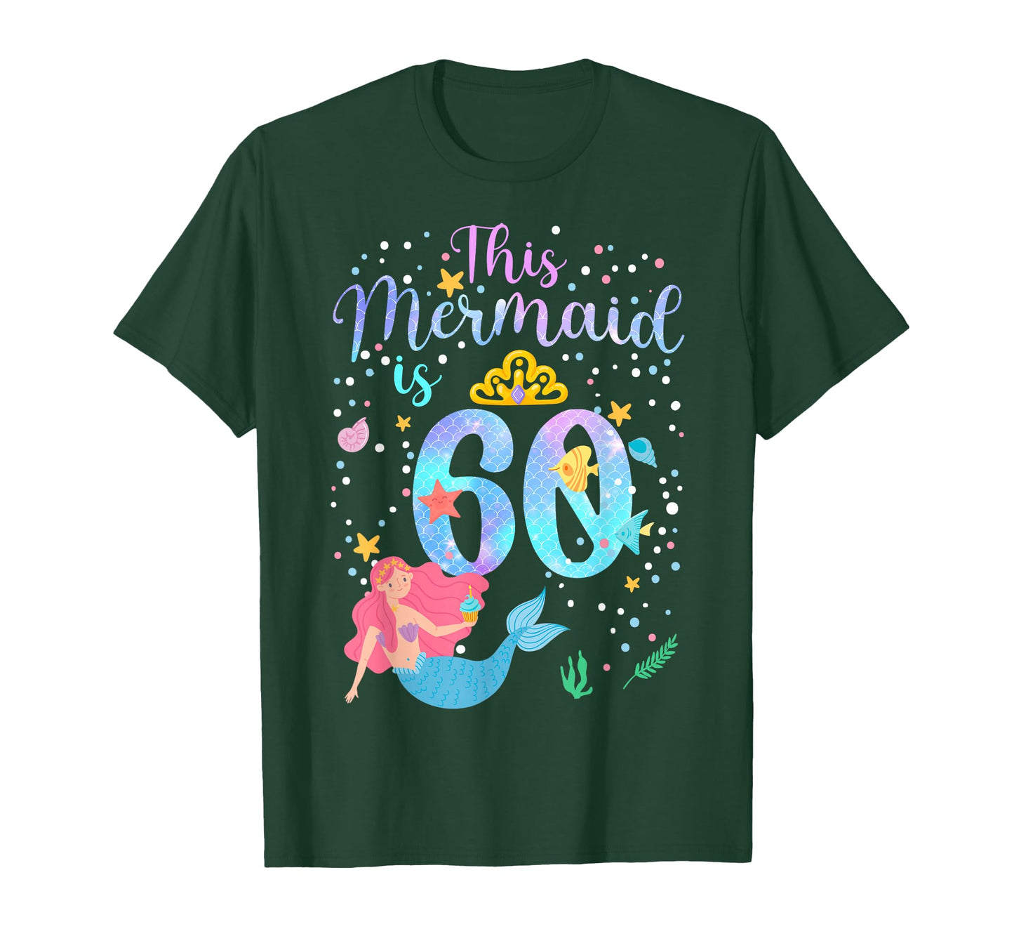 This Mermaid is 60 Under The Sea Birthday Party Theme T-Shirt