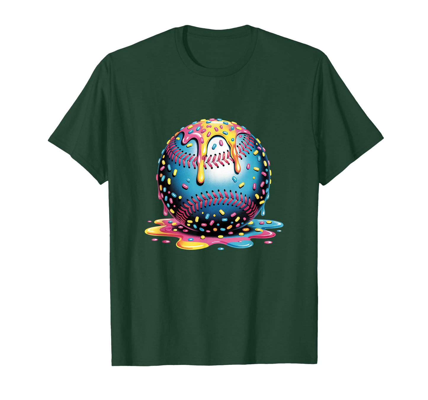 Ice Cream Drip Baseball Stuff Baseball Drip For Boys Kids T-Shirt