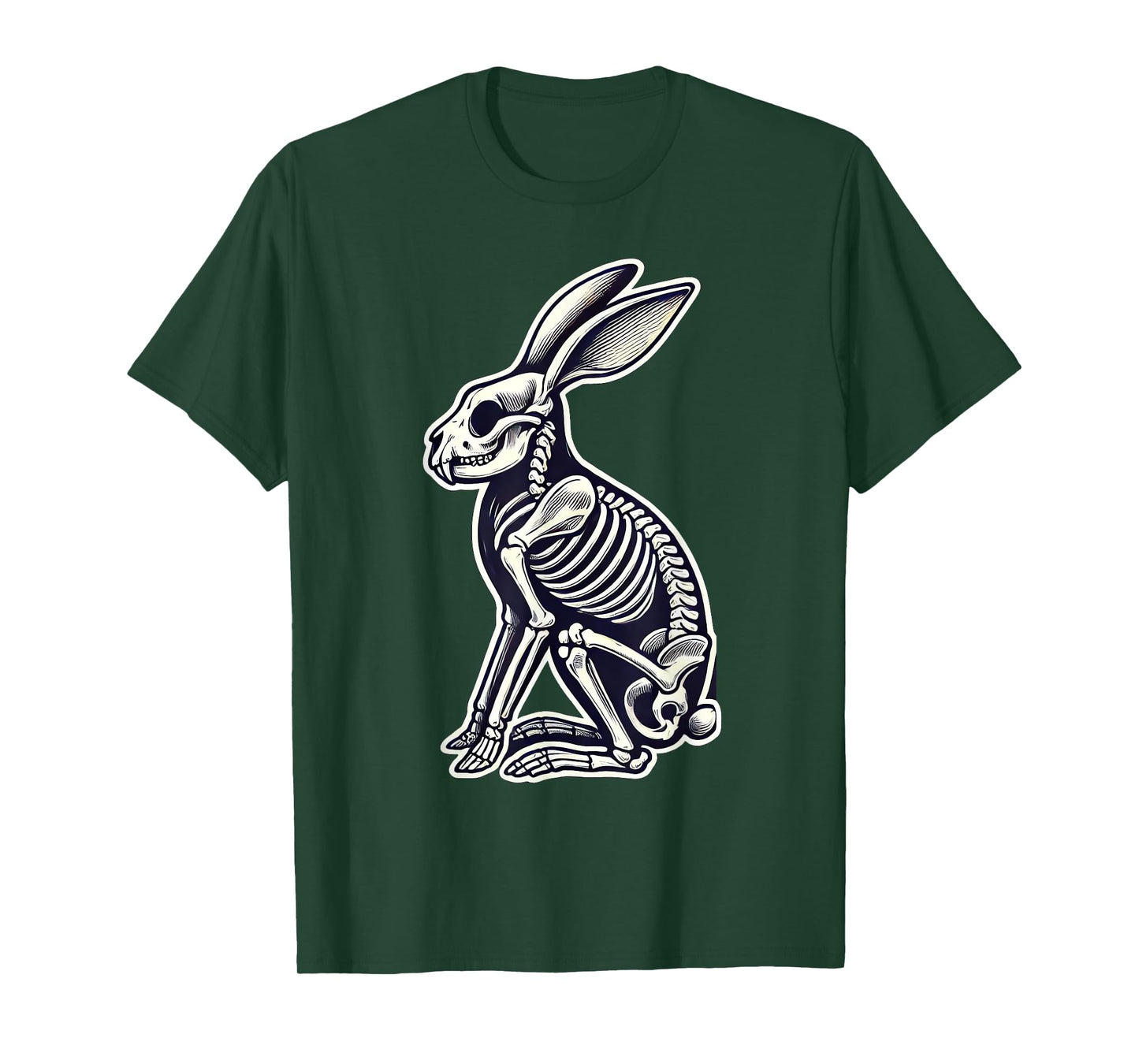 Rabbit Bunny Skeleton Halloween T-Shirt