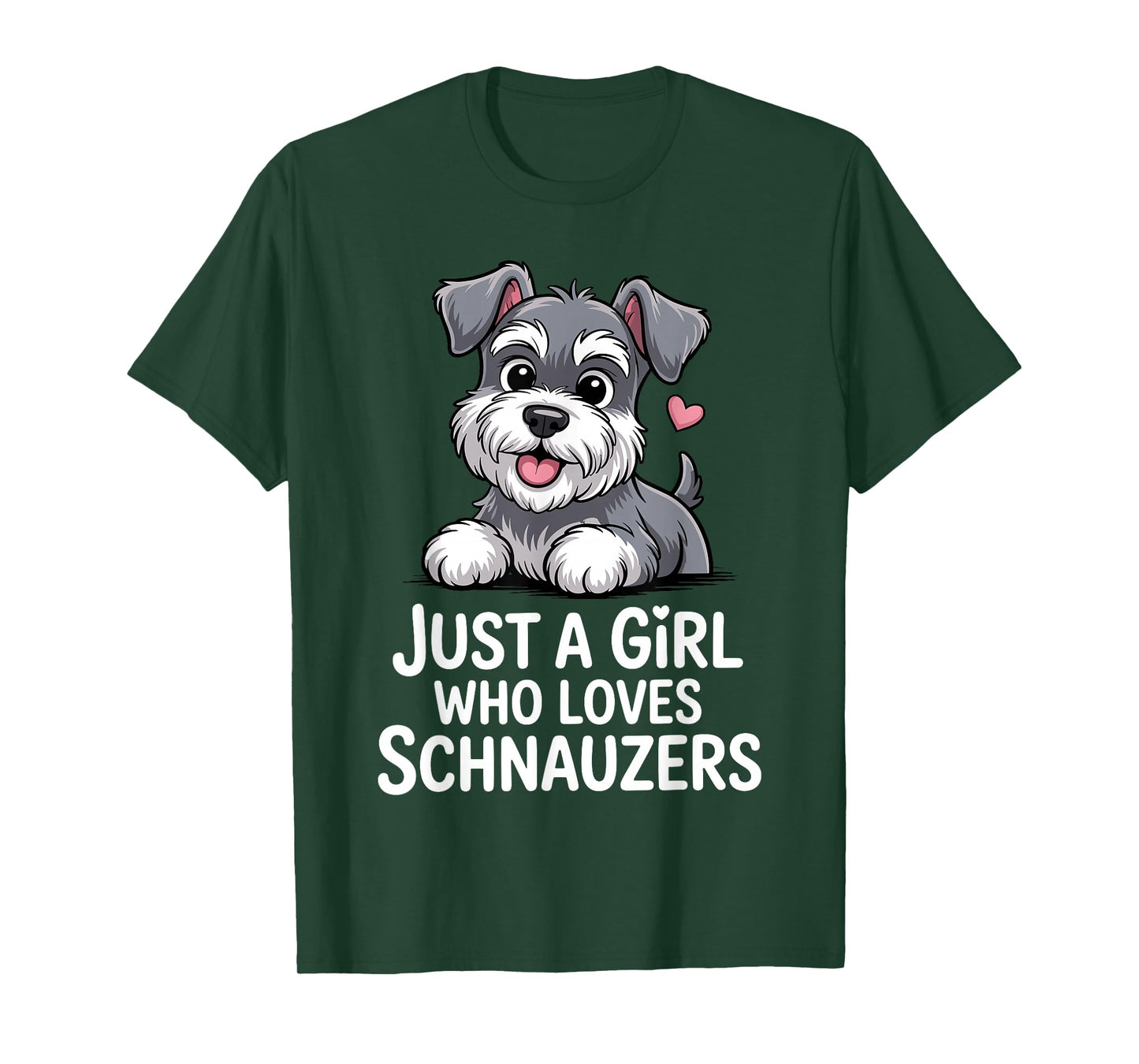 Best Schnauzer Art for Women Girls Kids Mini Schnauzer Lover T-Shirt