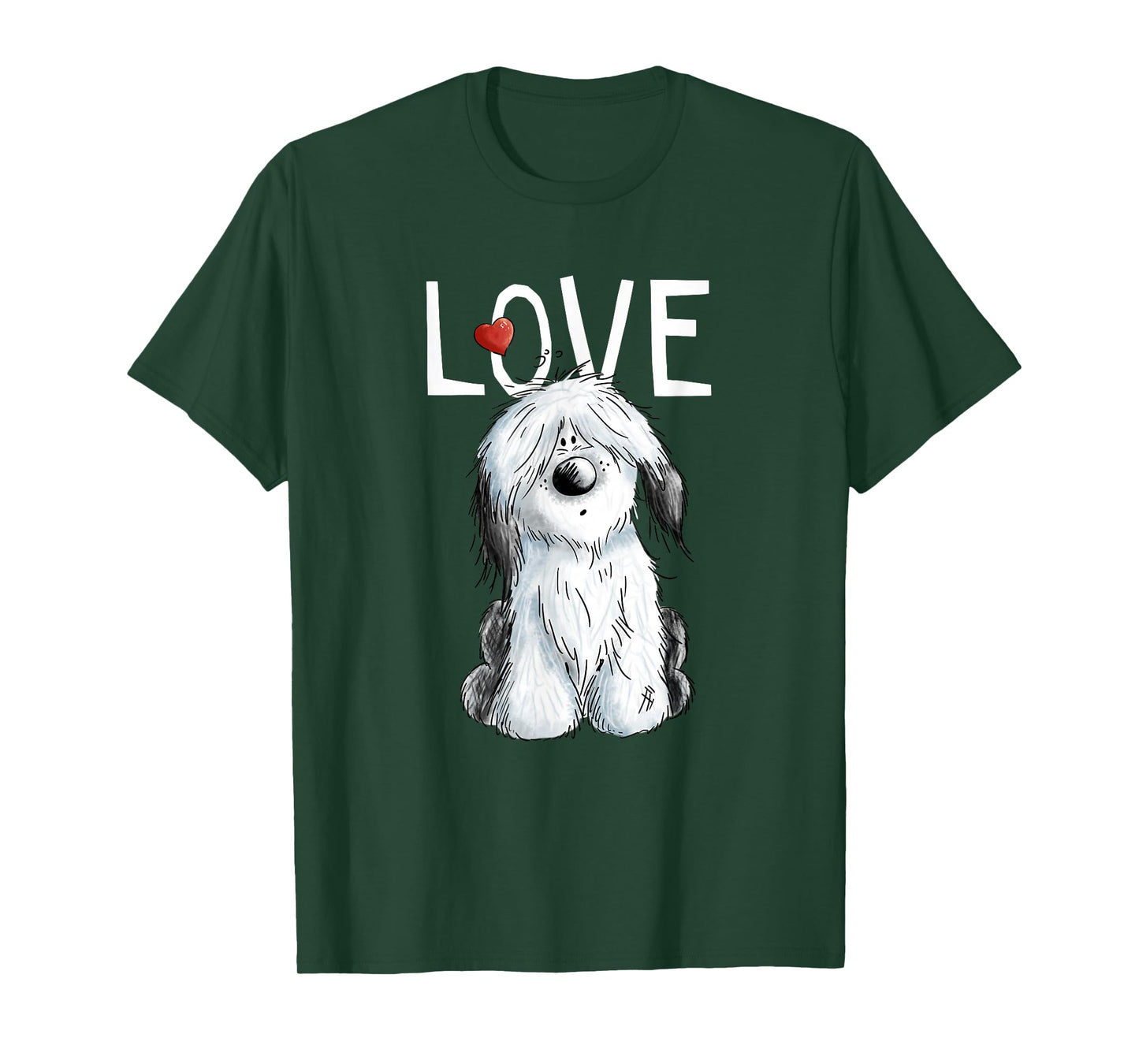 Old English Sheepdog Love For Bobtal Lovers T-Shirt