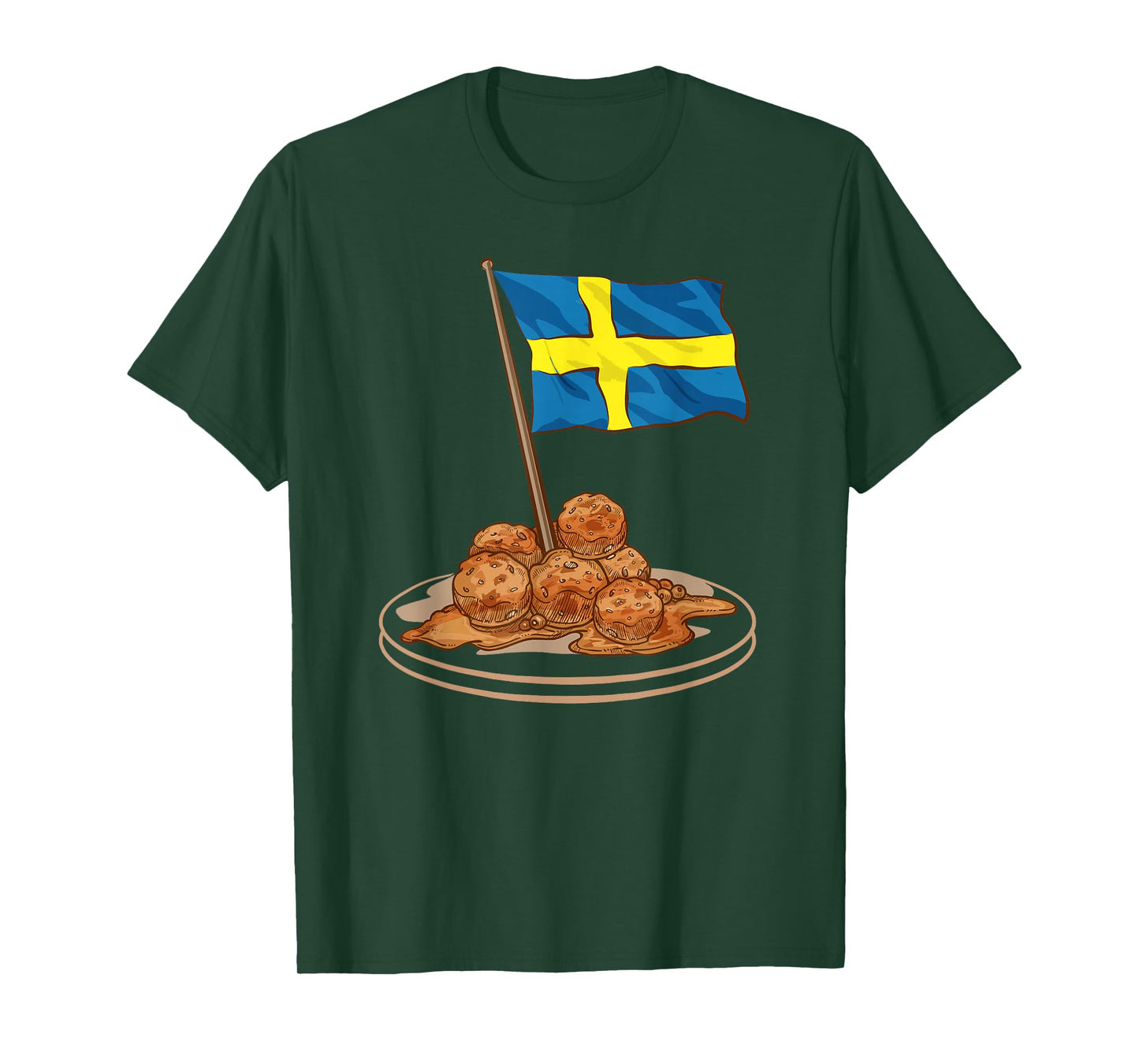 Swedish Meatballs Sweden Europe Travel T-Shirt