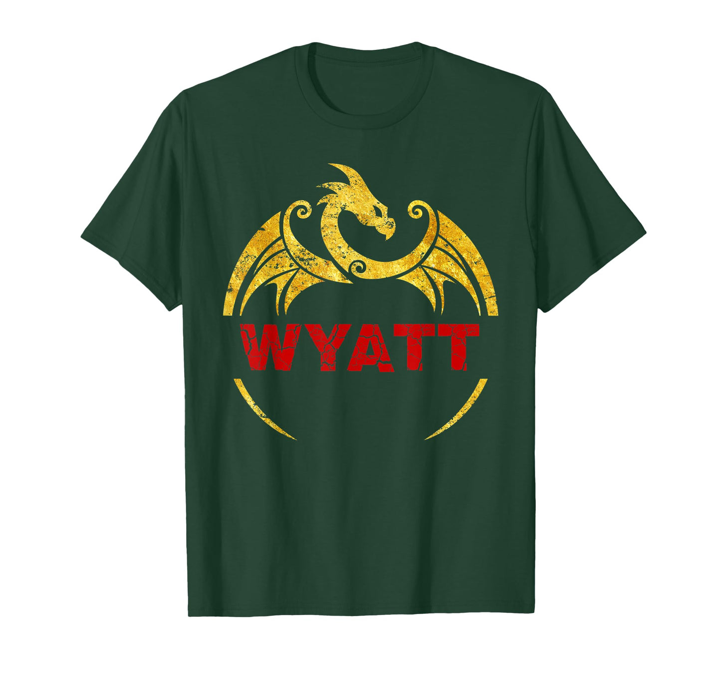 Wyatt Name Shirt Dragon Personalized Birthday Gift