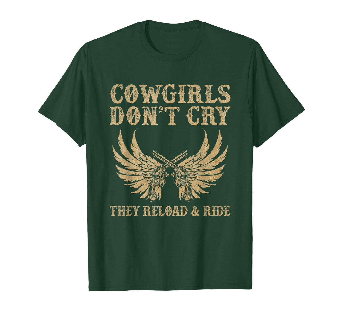 Cowgirls Don't Cry They Reload And Ride Country Music T-Shirt