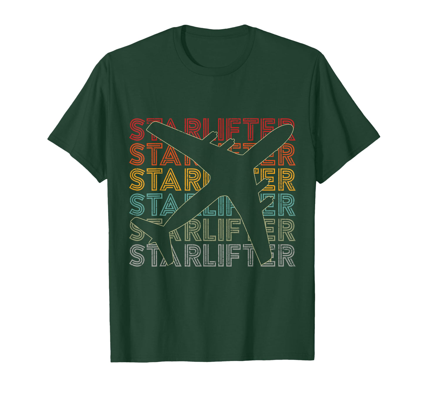 Vintage Retro C-141 Starlifter US Military Airlifter Plane T-Shirt