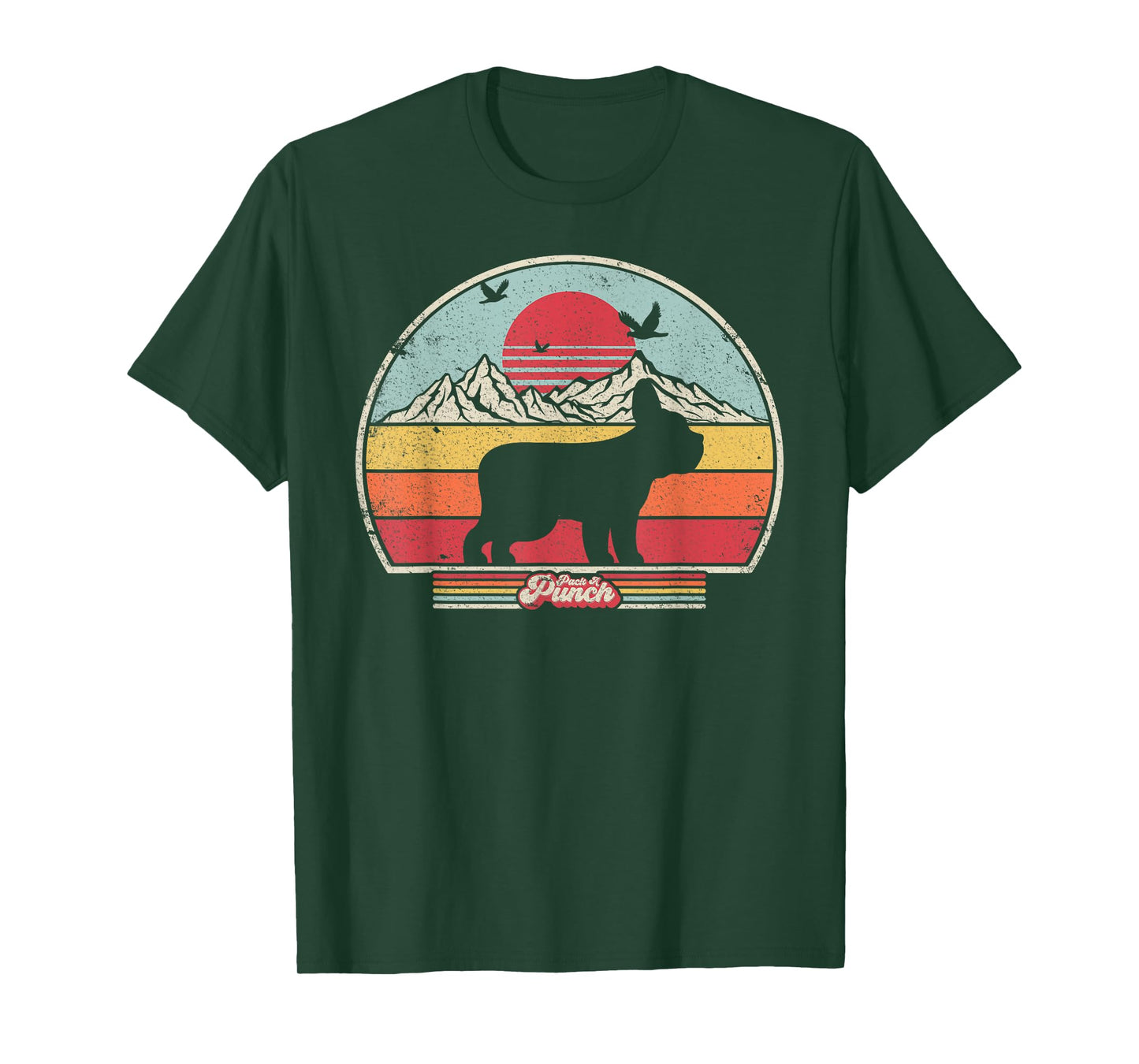 French Bulldog Shirt. Retro Style T-Shirt