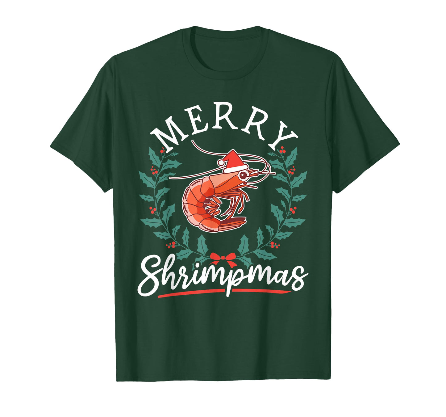 Shrimp Seafood Shellfish - Merry Shrimpmas Christmas T-Shirt