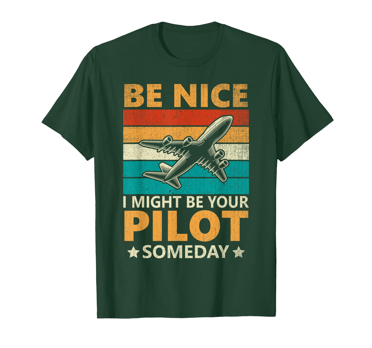 Funny Pilot Design For Men Women Aviation Airplane Pilot T-Shirt