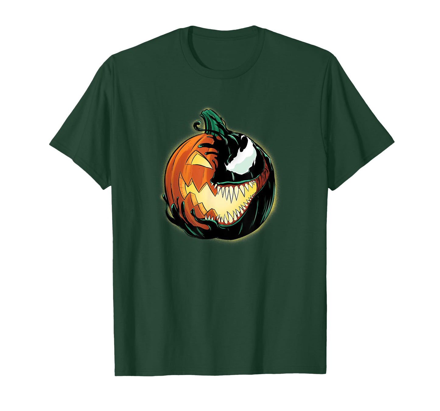 Marvel Venom Halloween Symbiote Pumpkin Jack-O’-Lantern T-Shirt