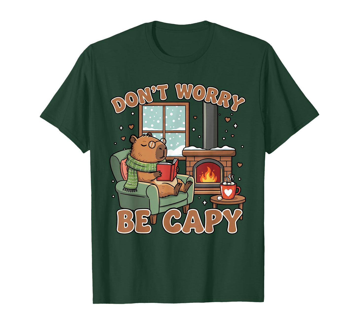Don't Worry Be Capy Capybara Lover Youth Women Boys Kids T-Shirt
