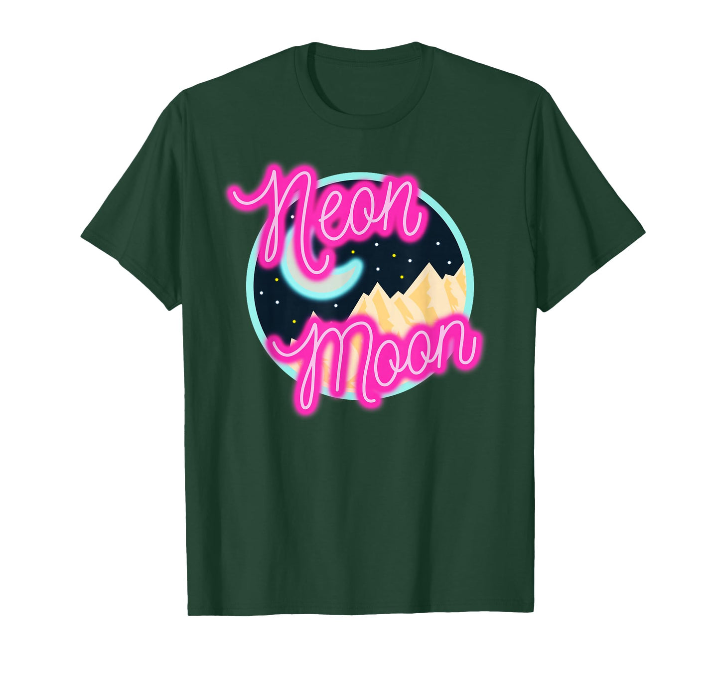 Neon Moon Shirt Retro Western 80s 90s Country Tee T-Shirt