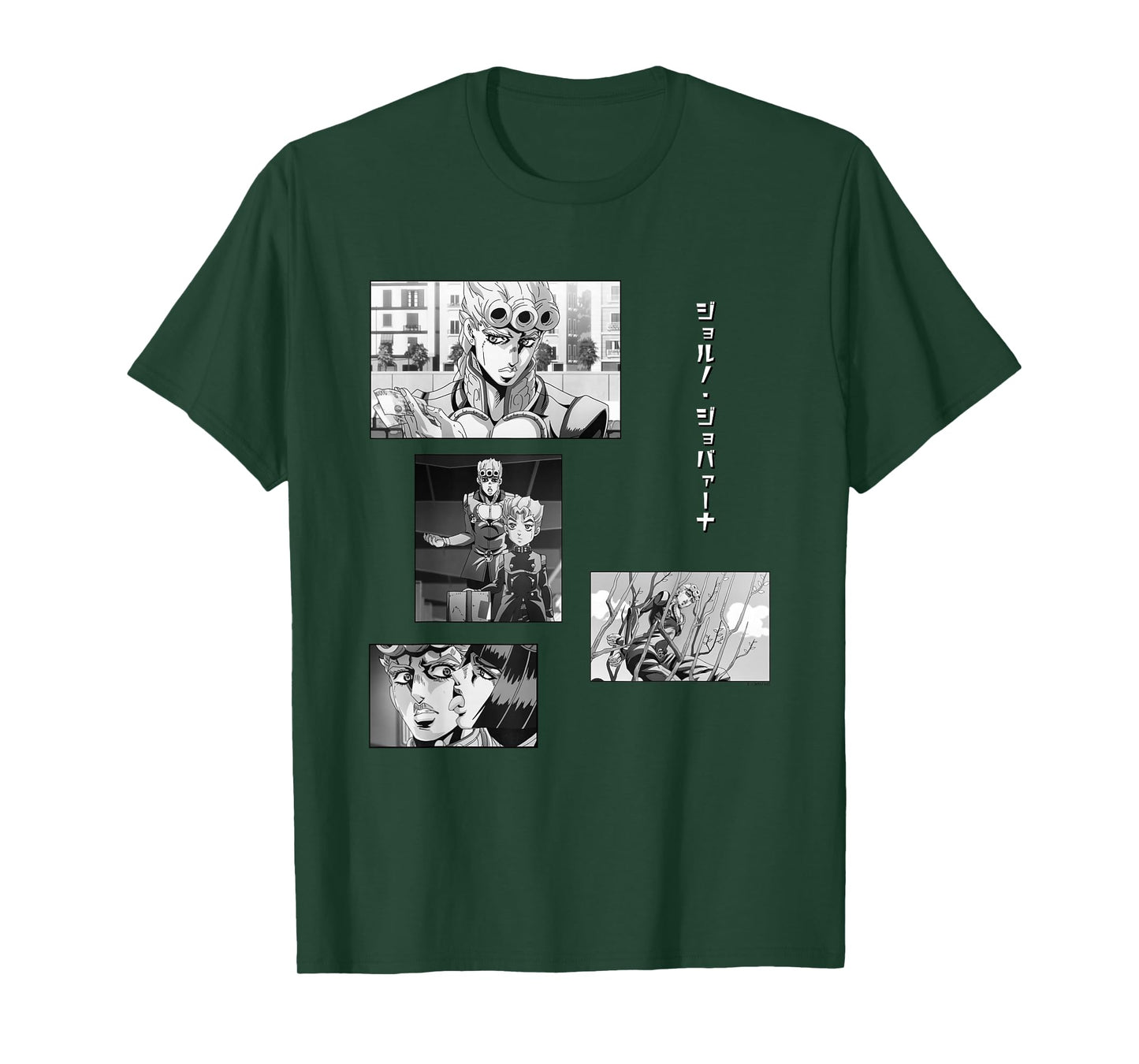 JoJo's Bizarre Adventure Giorno Collage Anime T-Shirt