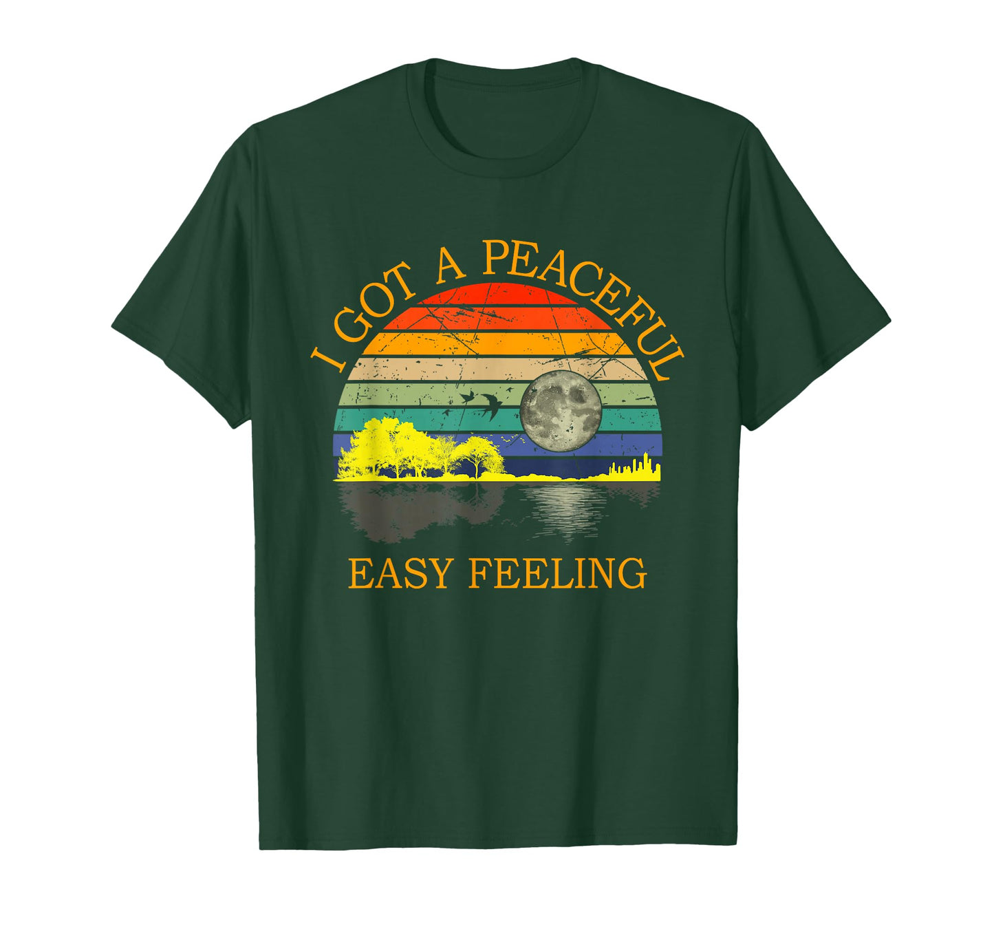 I Got An Easy Guitar Lake Shadow Peaceful Feeling T-Shirt