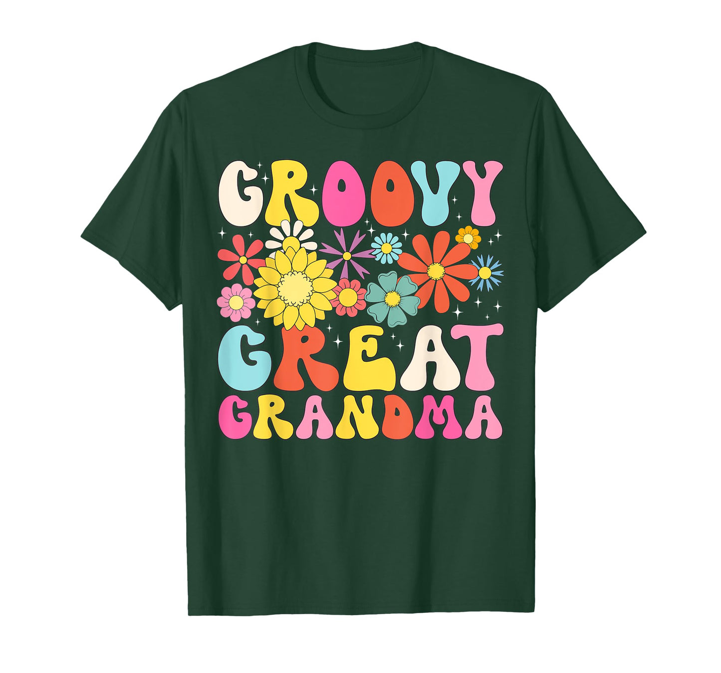 Groovy Great Grandma Retro Matching Family Baby Shower T-Shirt