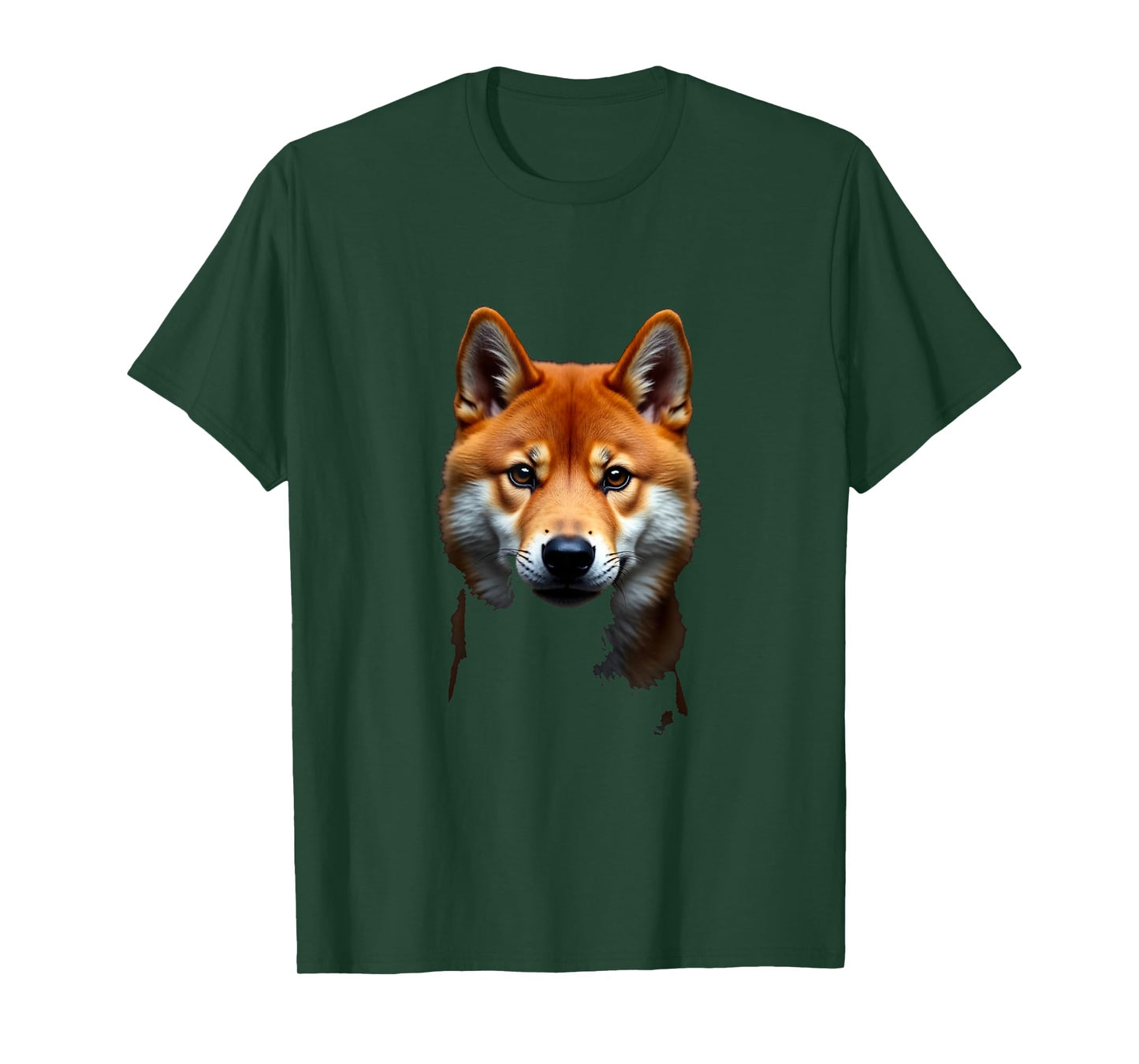 Black Shiba Inu Dog Shiba Face T-Shirt