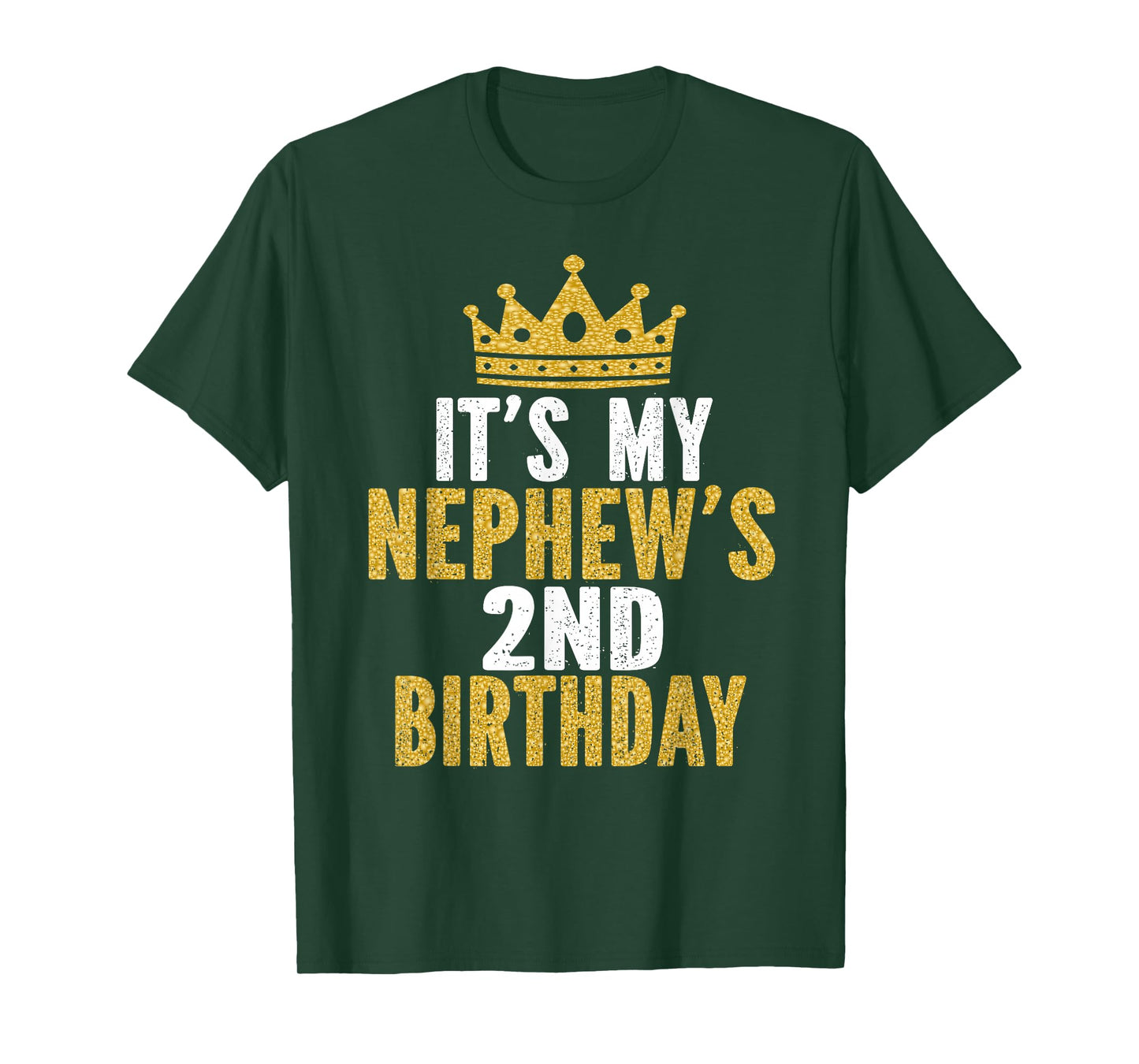 It's My Nephew's 2nd Birthday 2 Years Old Family Matching T-Shirt