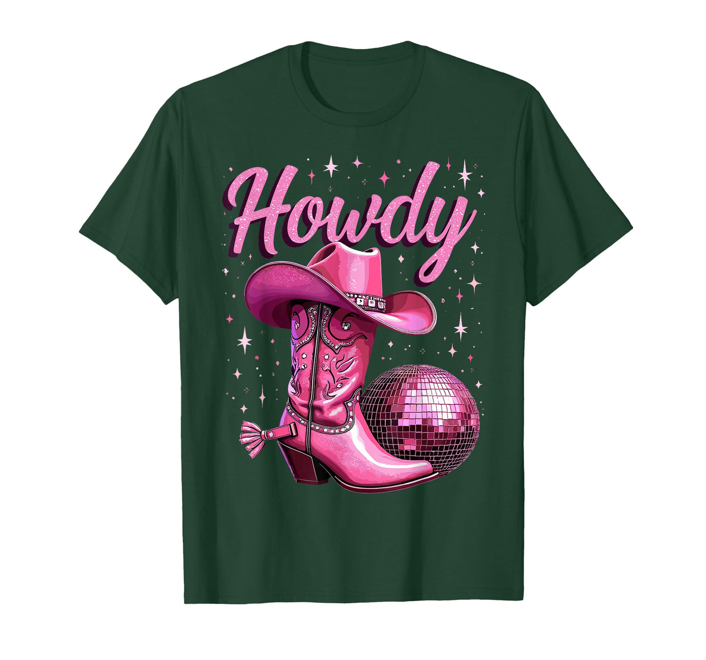 Howdy Cowgirl Boot Hat Western Rodeo T-Shirt