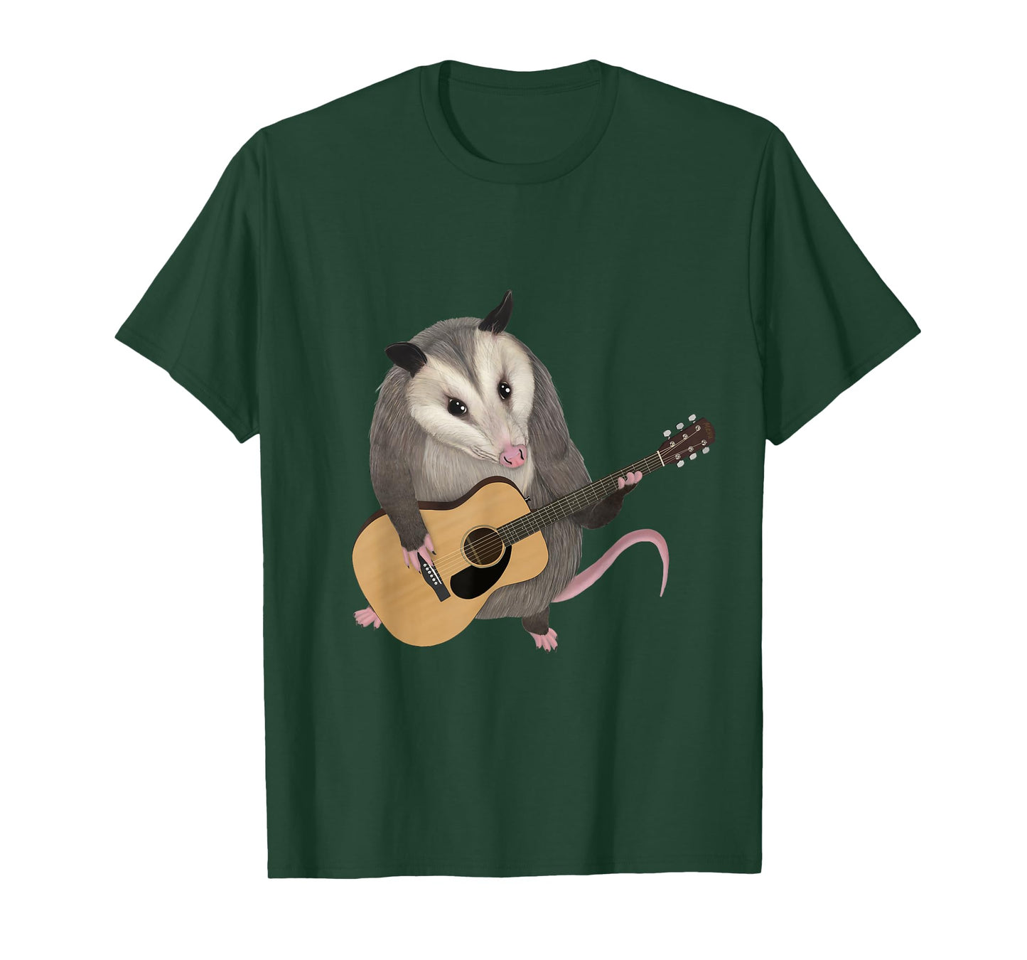 Opossum playing the acoustic guitar - possum T-Shirt