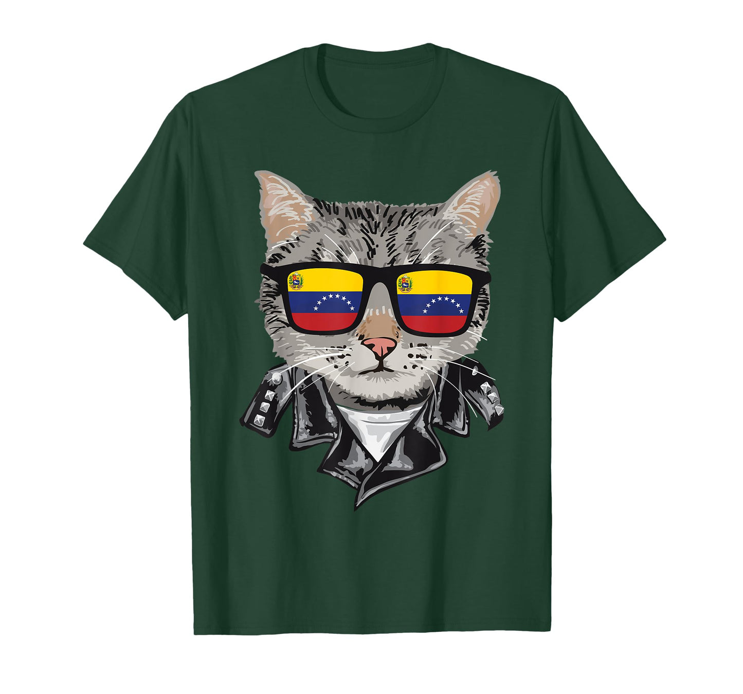 Cat Venezuela Flag Sunglasses - Cool Venezuelan Cat T-Shirt for Men Women