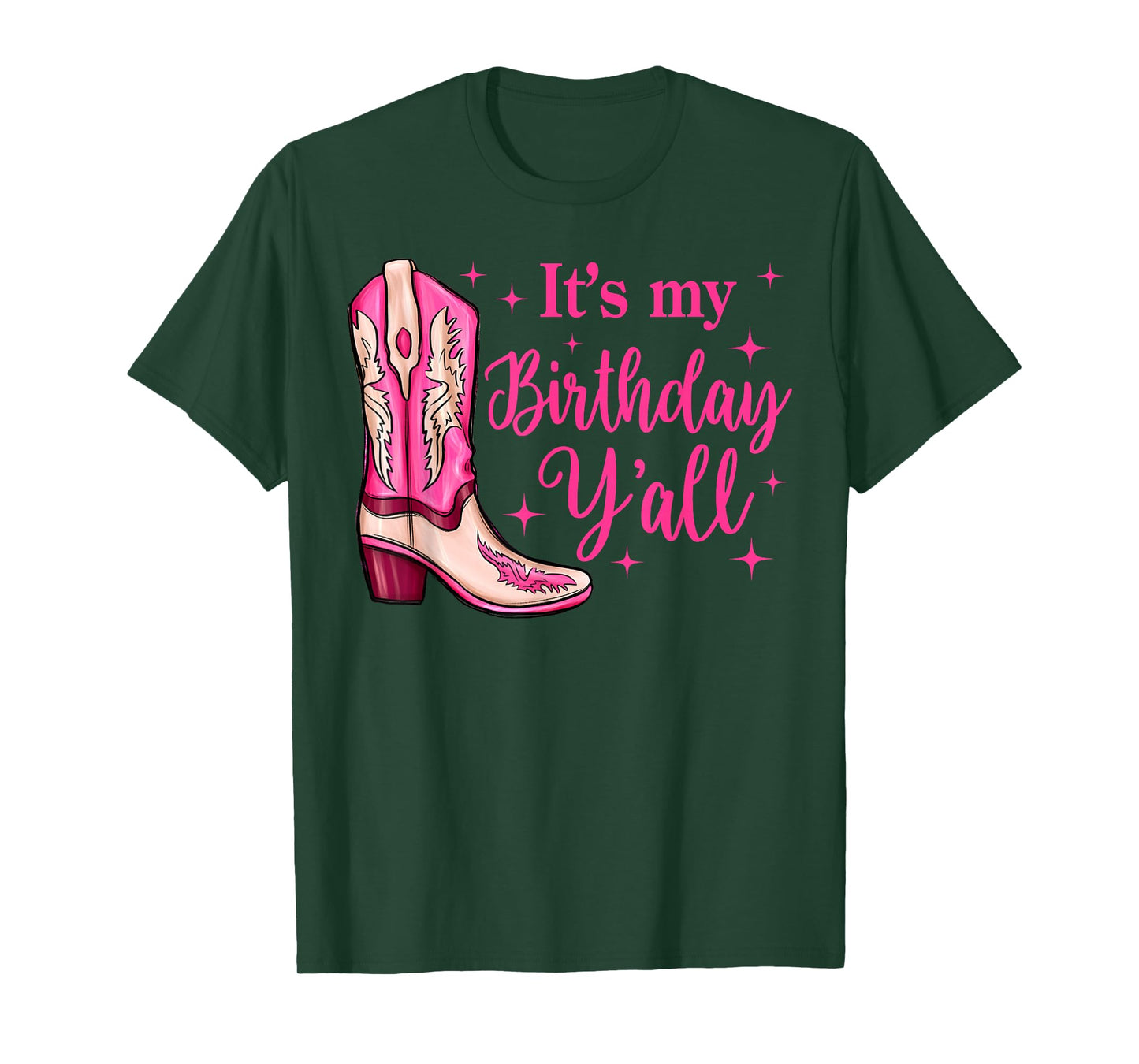 It's My Birthday Y'all Western Country Birthday Cowgirl T-Shirt