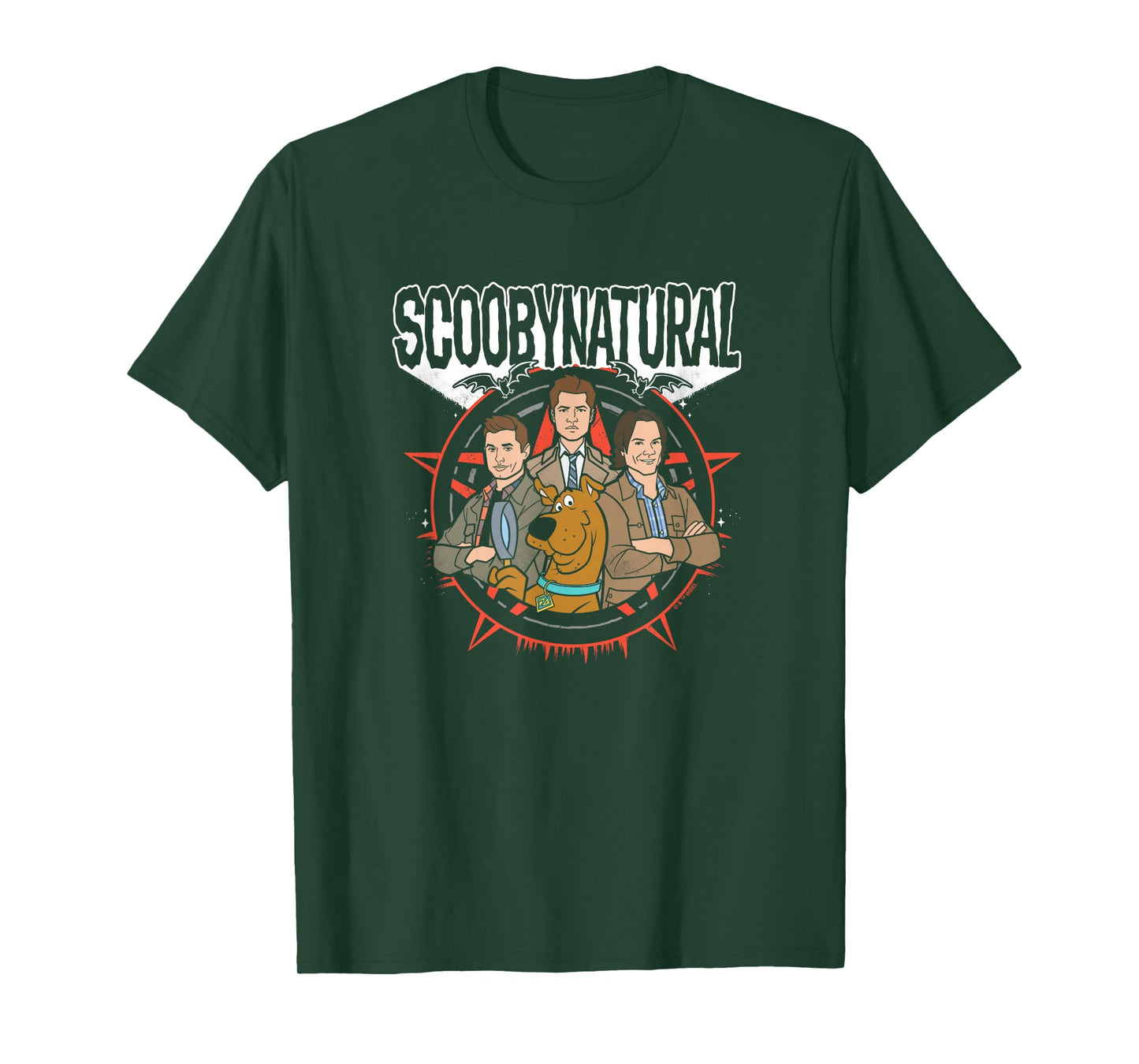 Supernatural T-Shirt - Unisex Adults, Black, S, Short Sleeve, Classic Fit, Cotton, Polyester, Scoobynatural