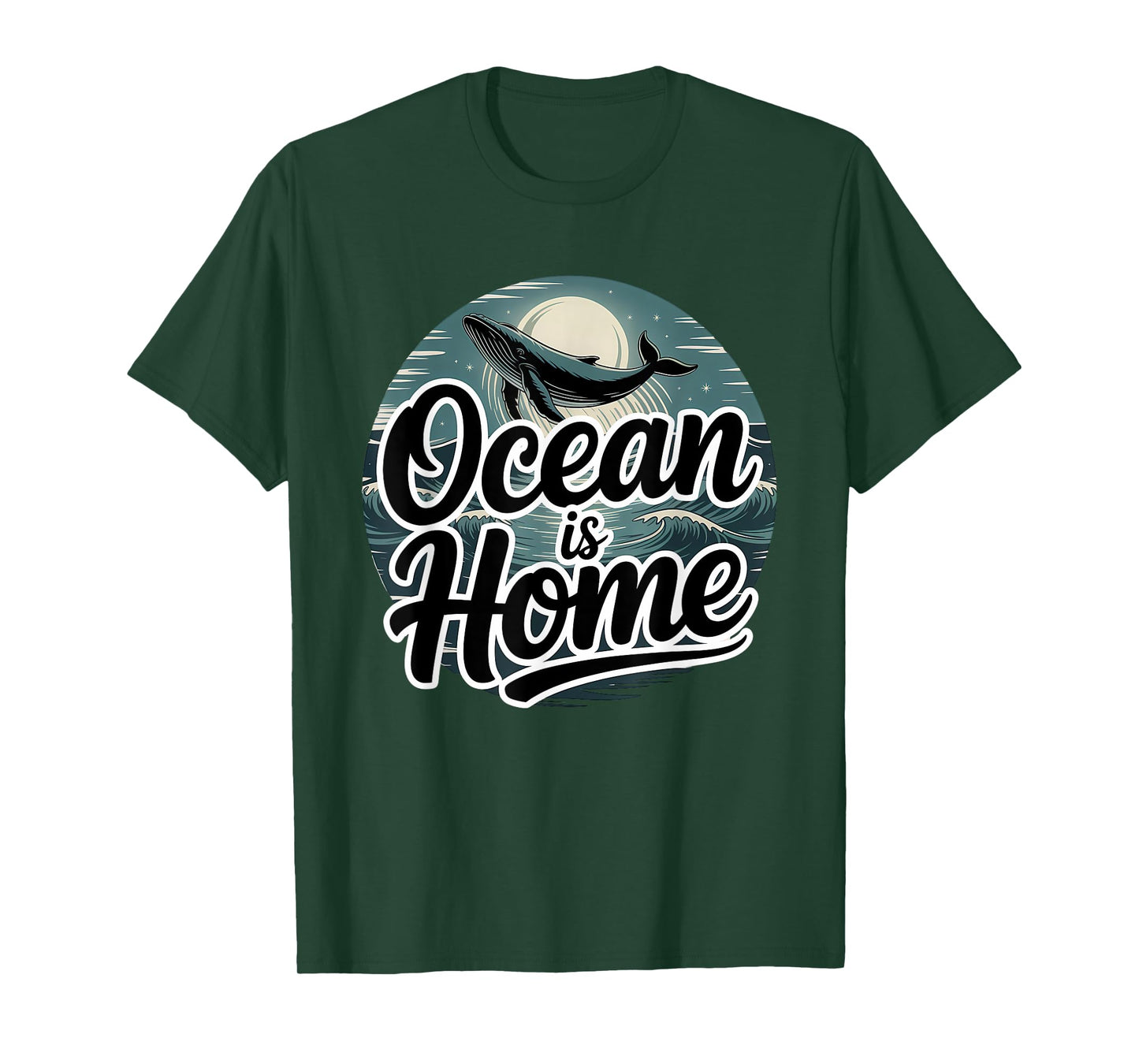 Ocean is Home Whale Lover T-Shirt
