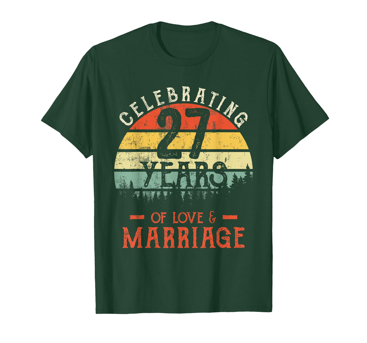 Legends Vintage 27 years marriage anniversary Crew His/Her T-Shirt