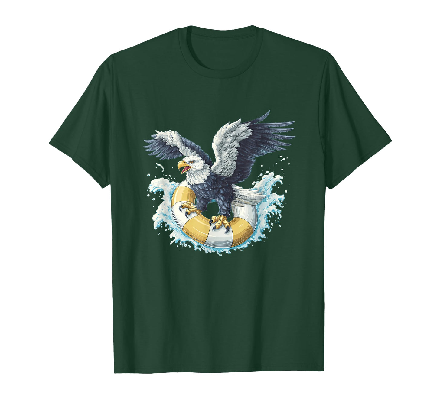 Awesome Pool Ring Eagle Costume for Holiday Lovers T-Shirt