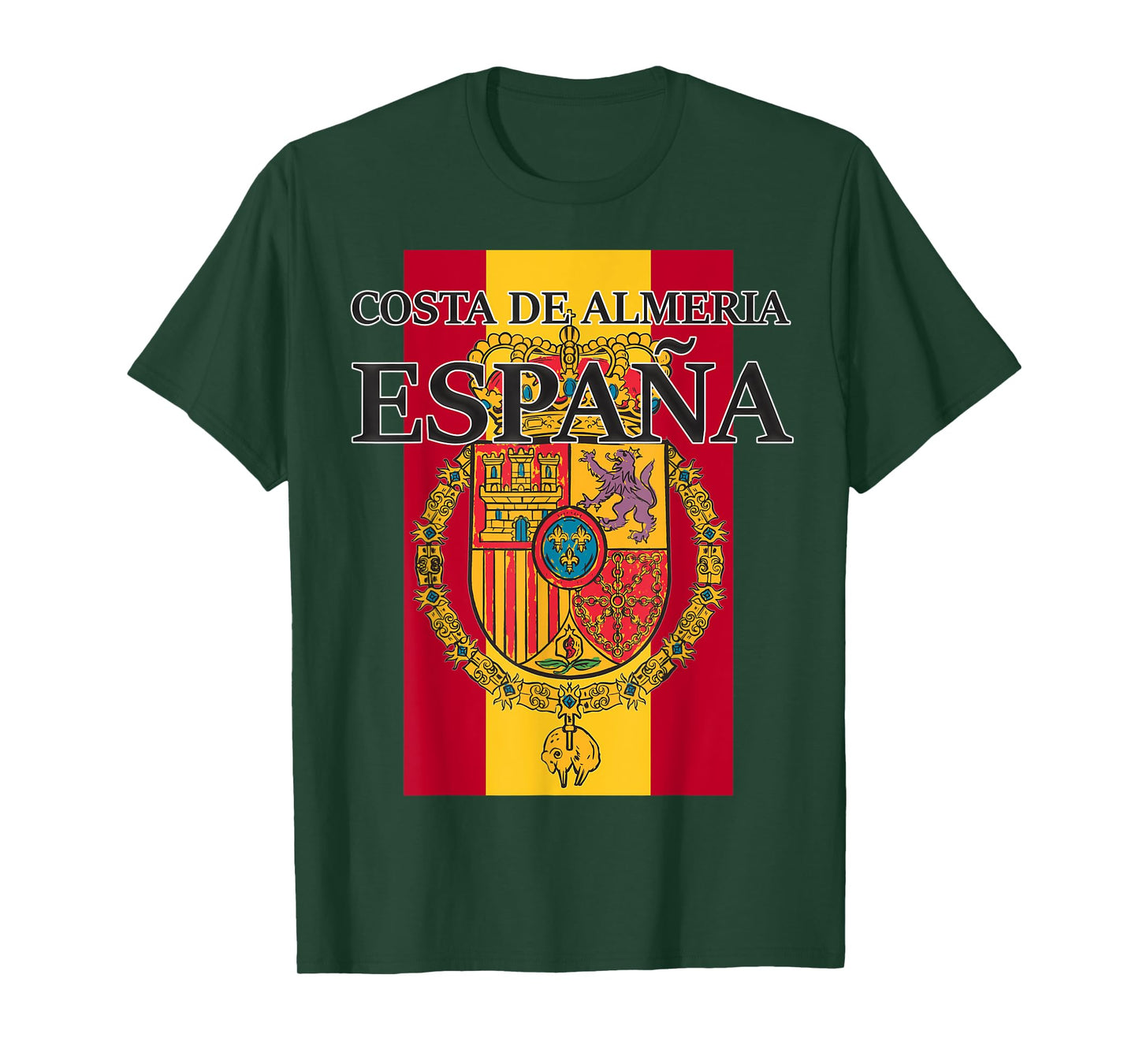 Spain Costa De Almeria Flag Travel Europe T-Shirt