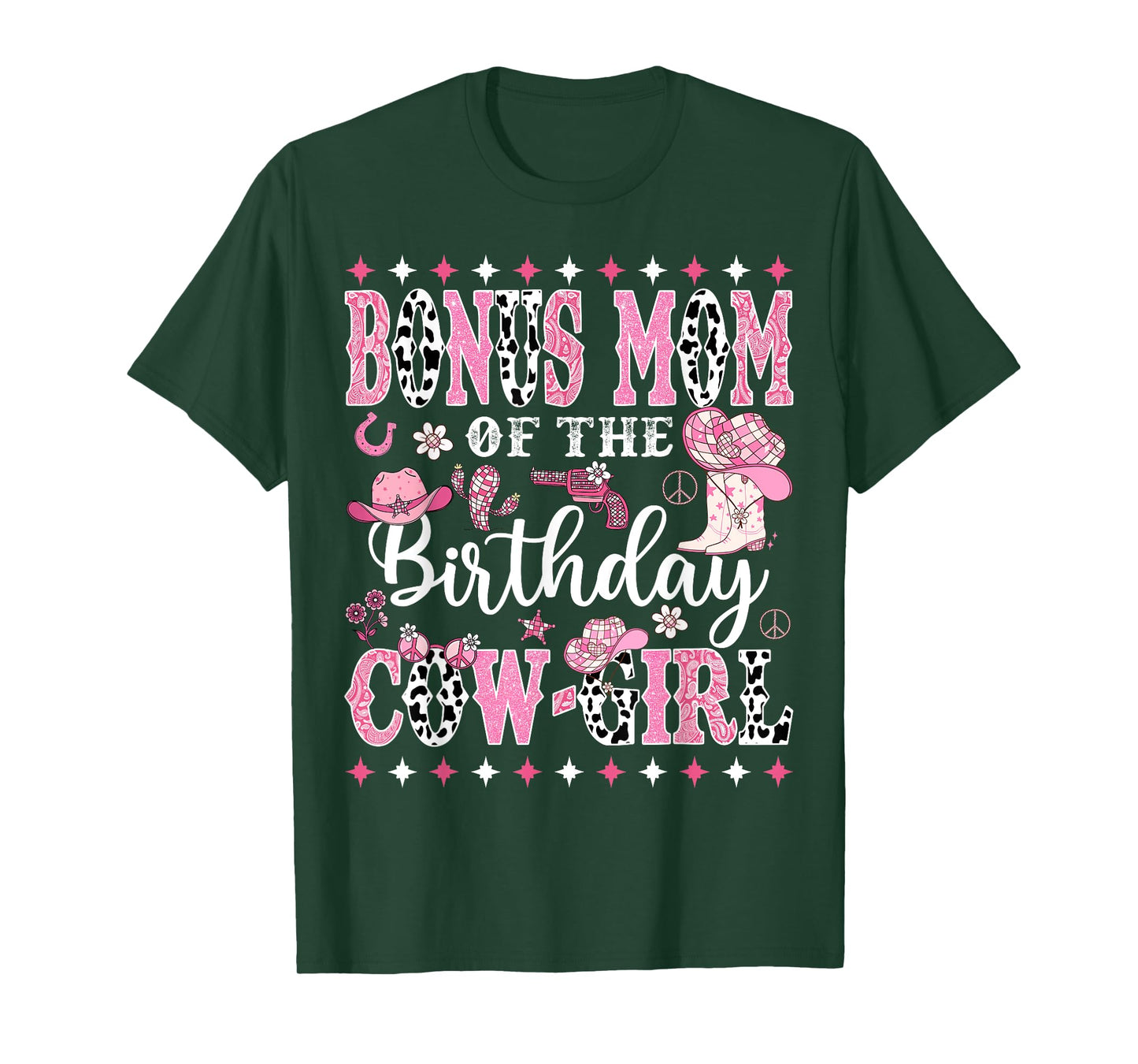 Bonus Mom Of The Birthday CowGirl Rodeo CowGirl Birthday T-Shirt
