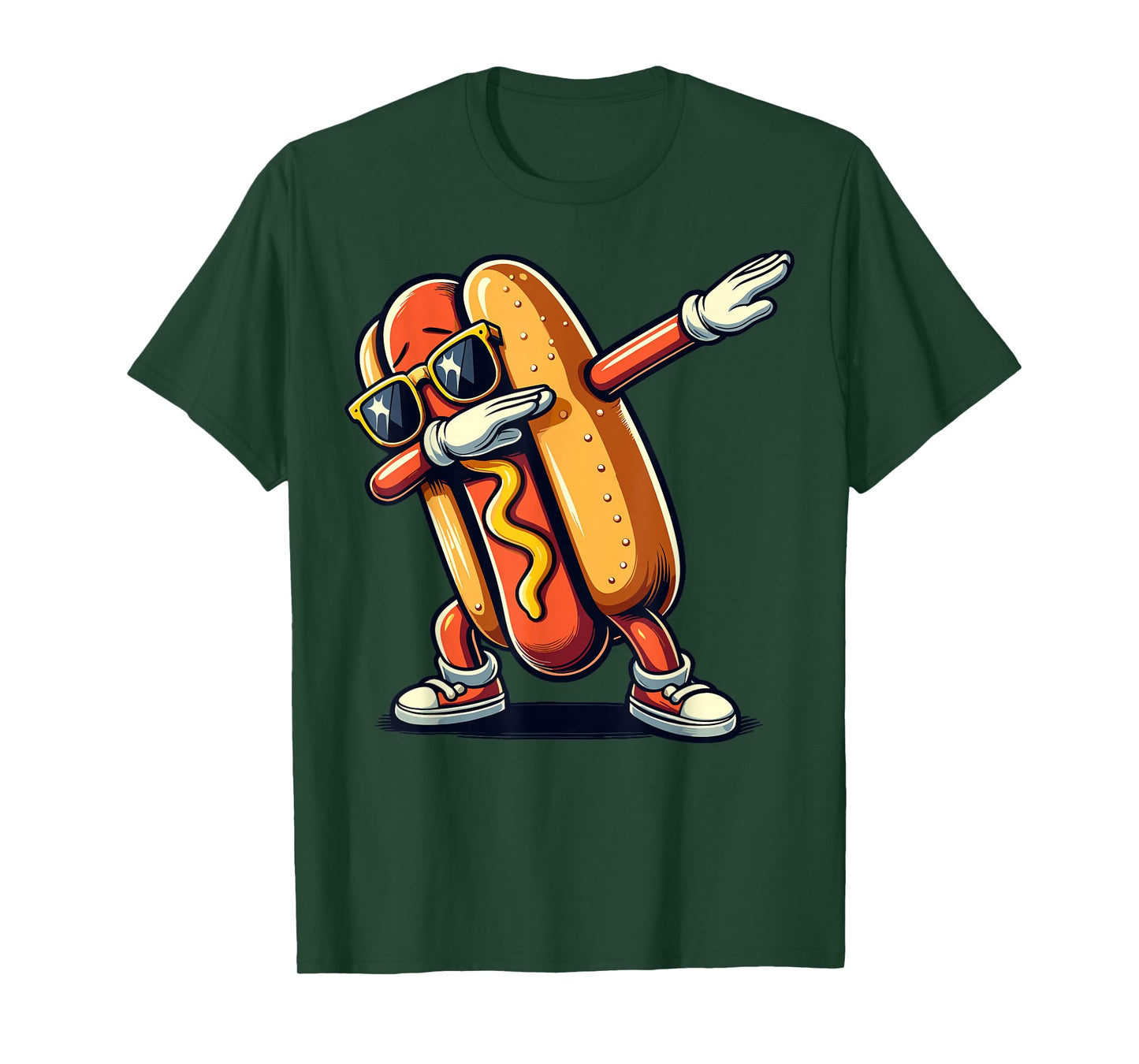 Cool Hot dog Dabbing Funny Fast Food Hotdog Lovers Toddler T-Shirt
