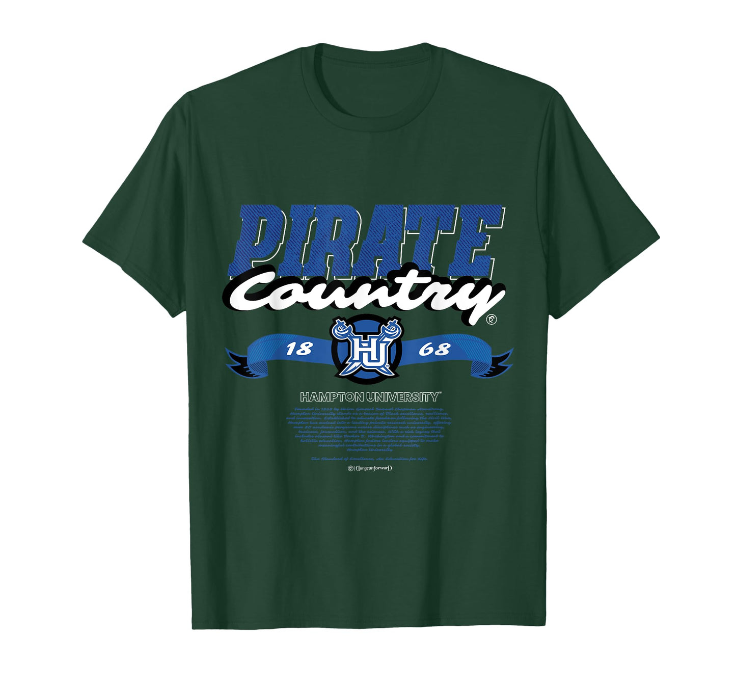 Hampton University - Pirate Country - Yard HBCU T-Shirt