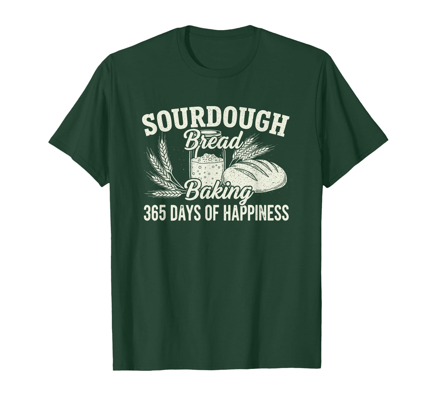Sourdough Bread Baking Baker Distressed Vintage Graphic T-Shirt
