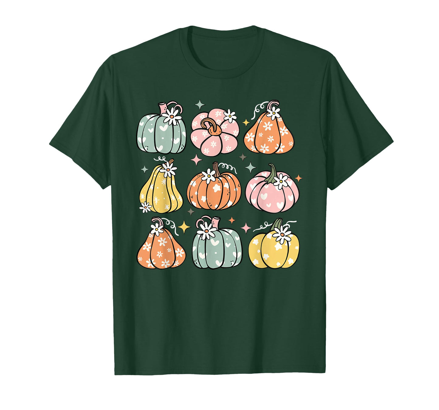 Pumpkin Season Autumn Fall Y'all Leaves Thanksgiving Funny T-Shirt